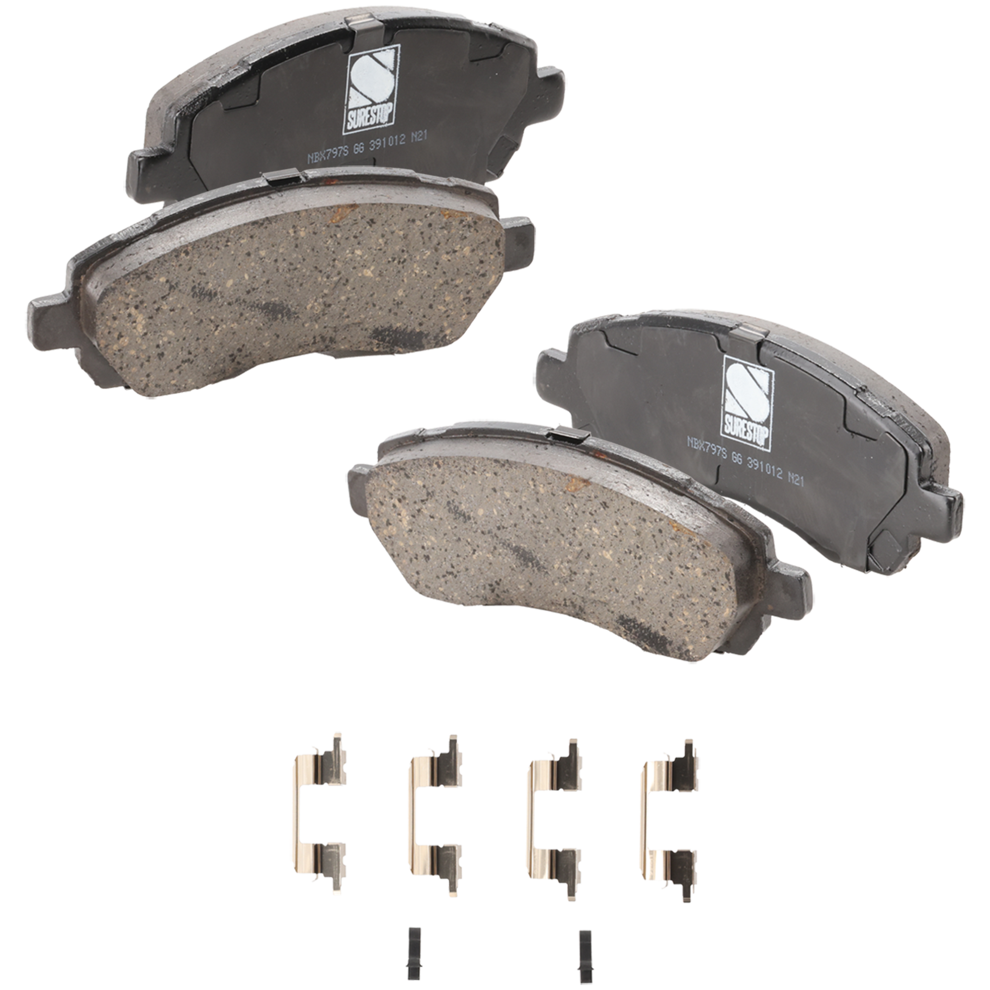 AM IMPREZA 97-01 BRAKE PAD SET Front 2 Wheel Set SKU STPSSCP722 OEM 26296AC000-26296AC020-26296AC0