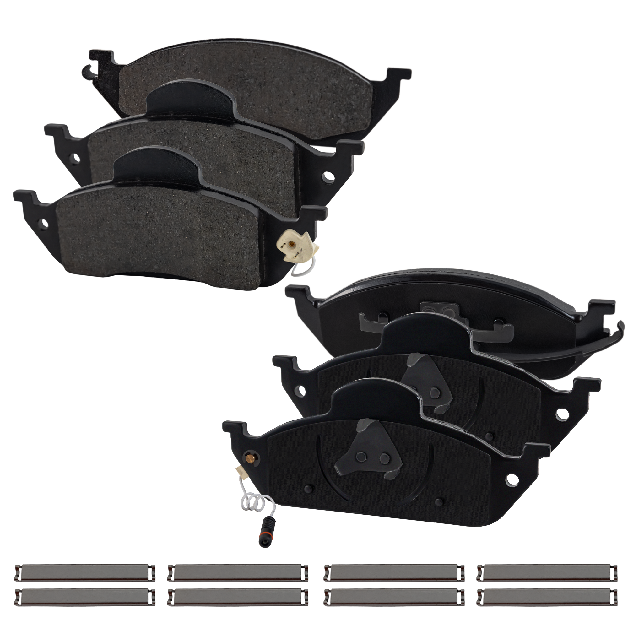 AM ML320-98-03 ML350-03-05 ML430-99-99 FRONT BRAKE PAD SET 2 Wheel Set SKU STPSSCP760 OEM 1634201220-163420122041-163420