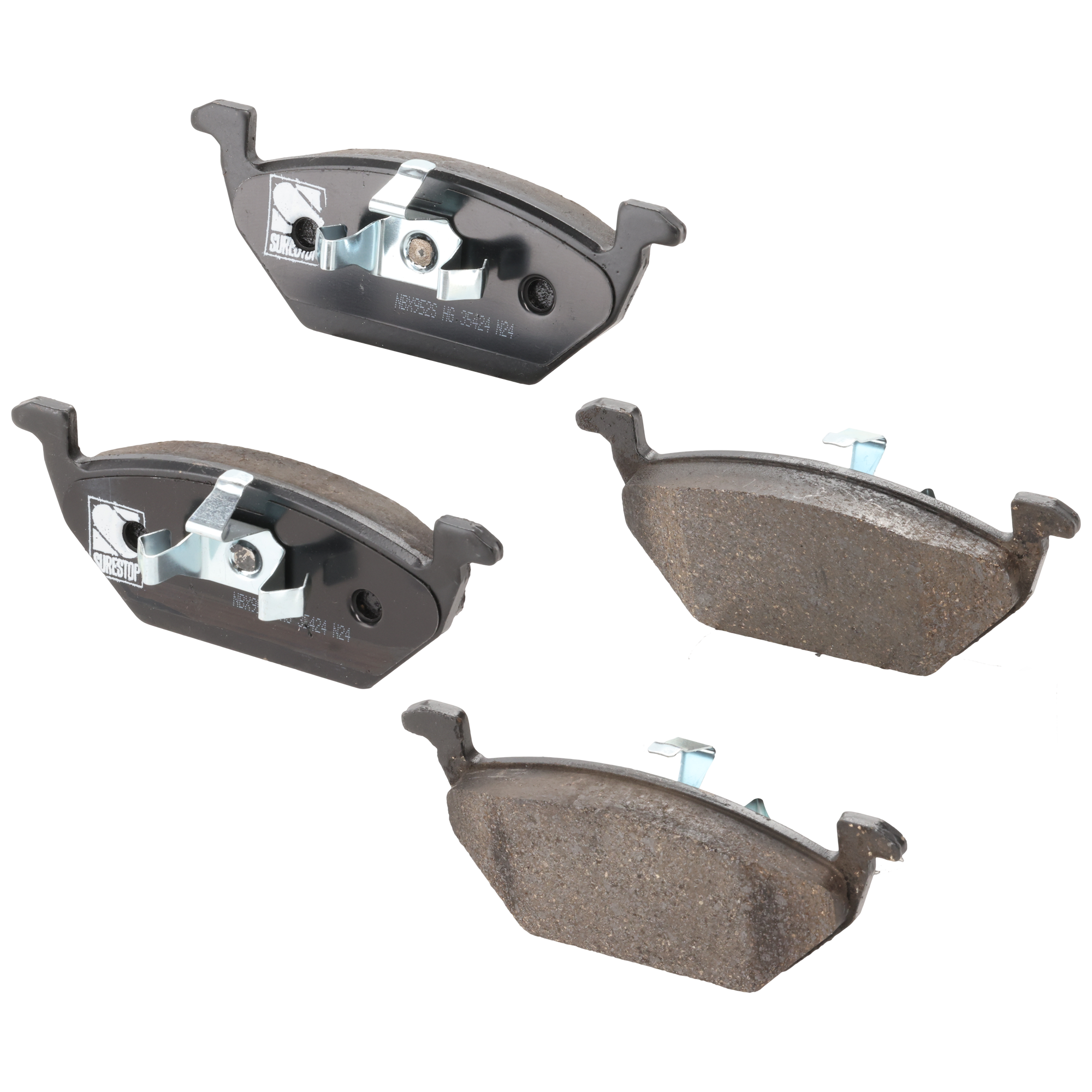 AM BEETLE 99-10 JETTA 99-19 FRONT BRAKE PAD SET 2 Wheel Set SKU STPSSCP768A OEM 1J0698151-1J0698151B