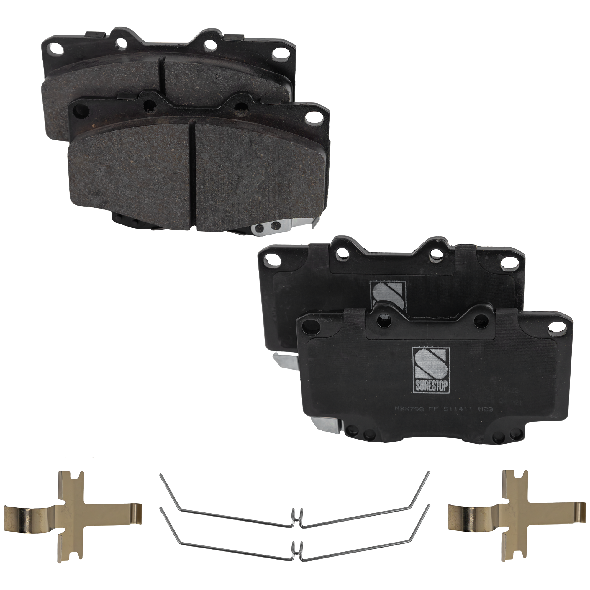 AM TACOMA 00-02 FRONT BRAKE PAD SET 2 Wheel Set SKU STPSSCP799 OEM 0446504030-0446504060-044650K0
