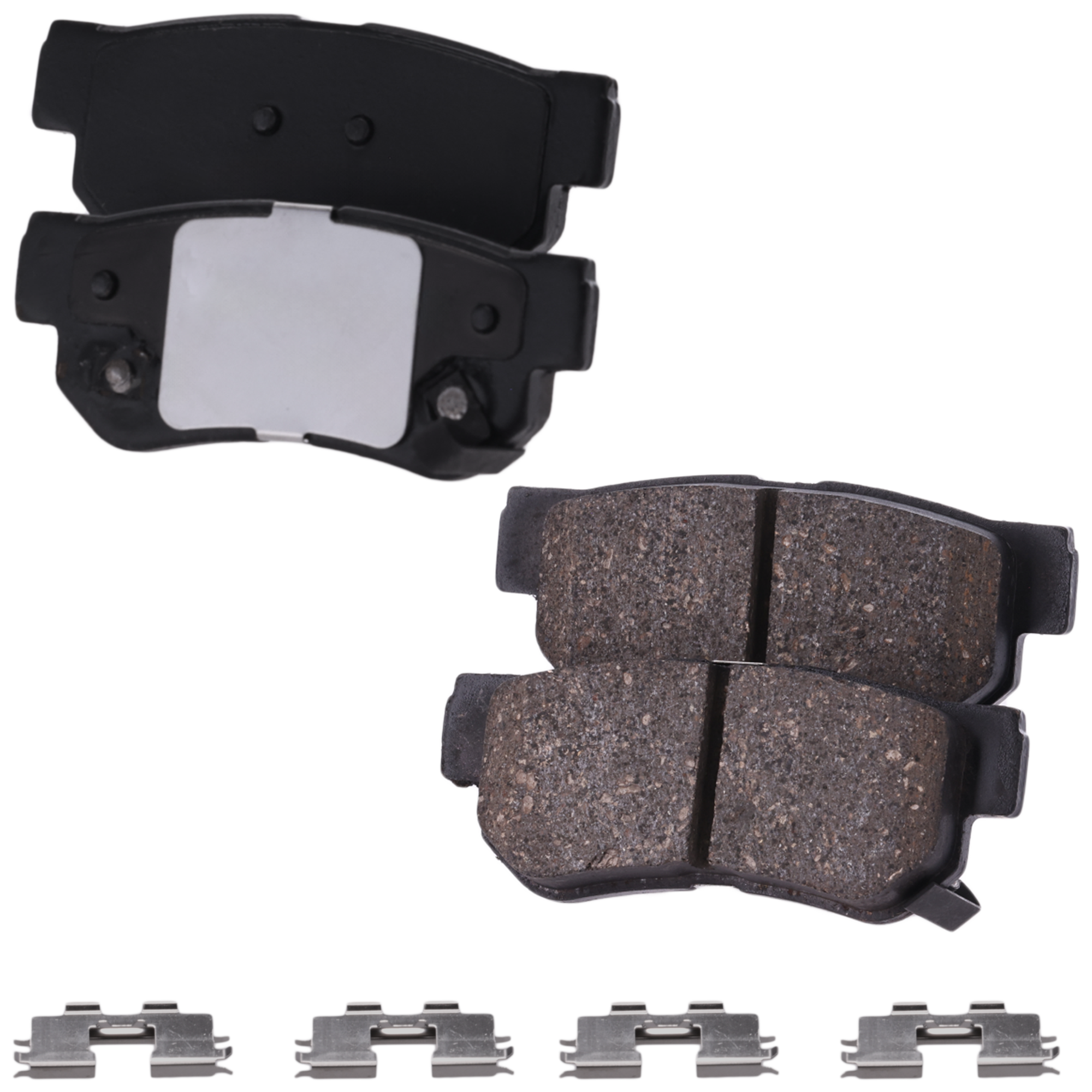 AM SONATA 99-08 ELANTRA 07-10 REAR BRAKE PAD SET 2 Wheel Set SKU STPSSCP813 OEM 583021FA50-5830226A20-583022EA