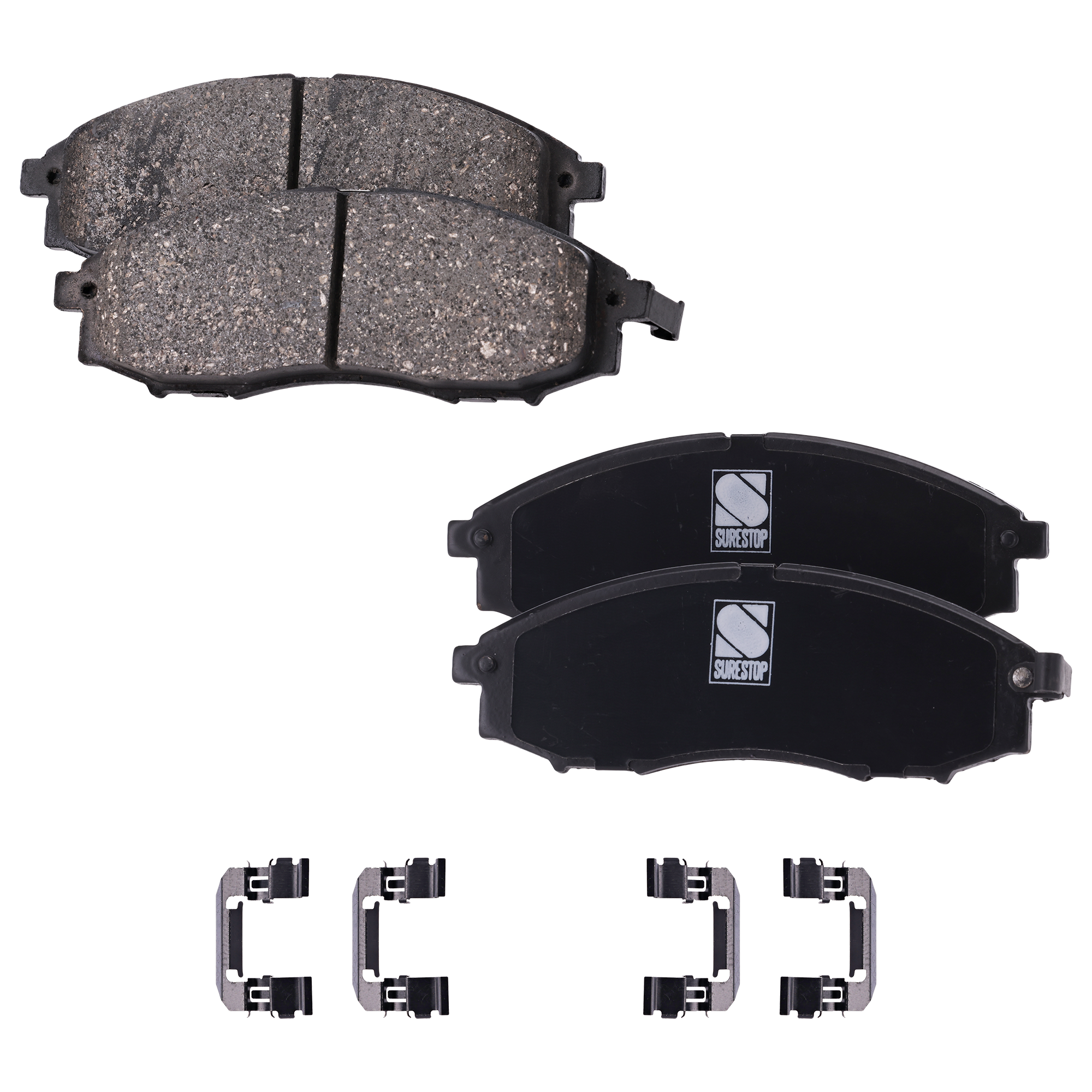AM XTERRA 00-04 FRONTIER 03-04 FRONT BRAKE PAD SET 2 Wheel Set SKU STPSSCP830 OEM 410607Z025-410607Z026-41060VK1