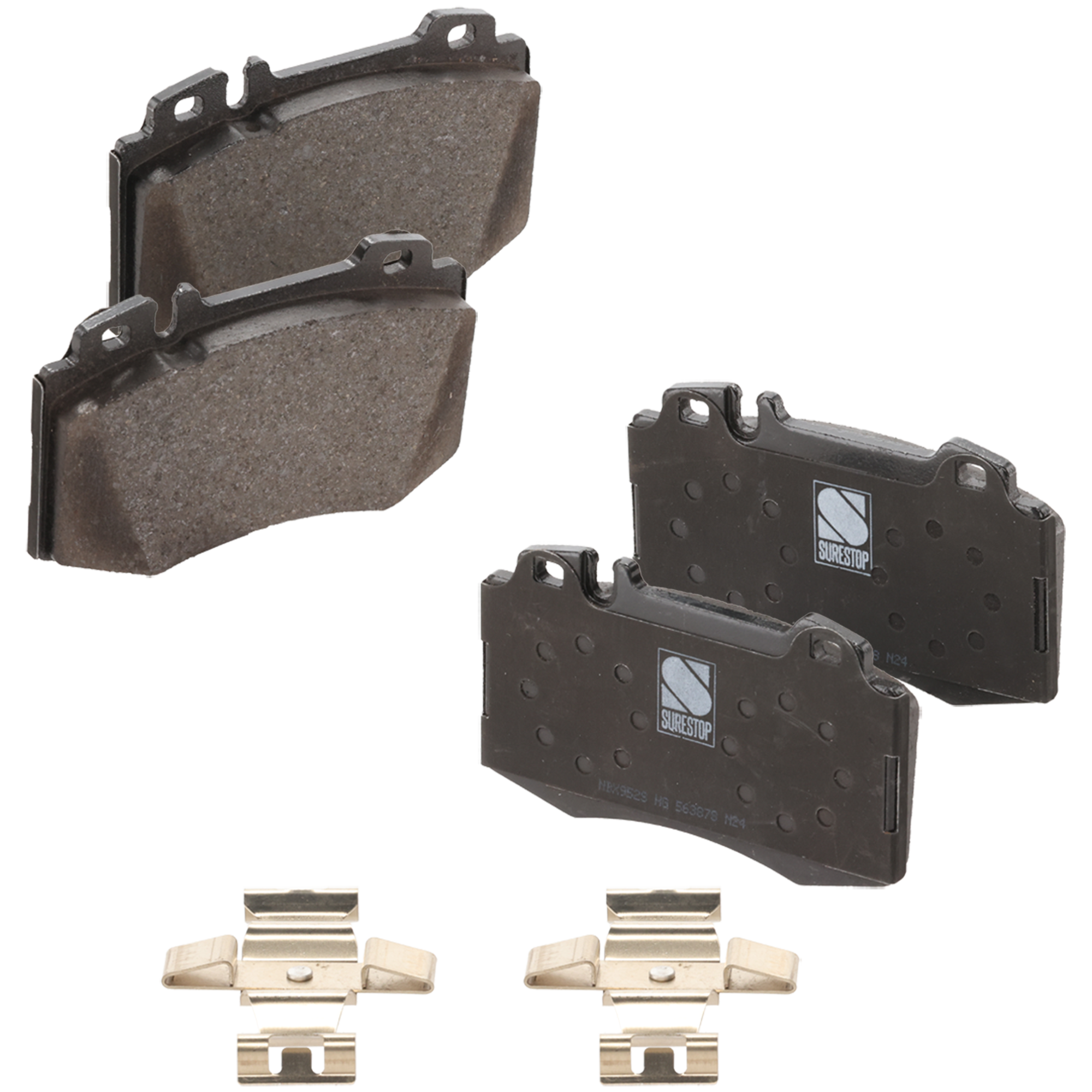 AM CLK500-03-06 SLK55 AMG 03-04 FRONT BRAKE PAD SET 2 Wheel Set SKU STPSSCP847A OEM 0044200420-0044200520-00442090