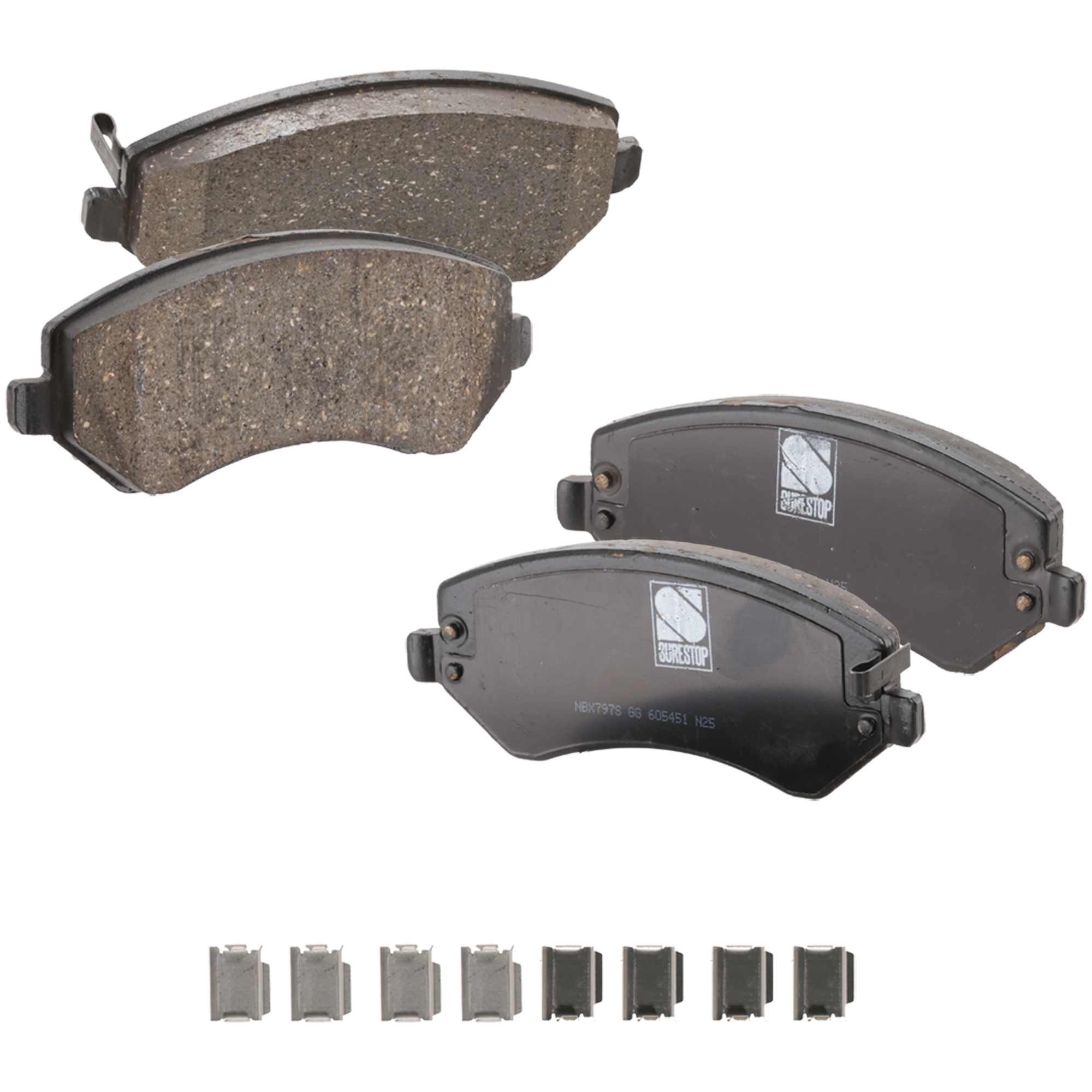 AM CARAVAN 01-07 FRONT BRAKE PAD SET 2 Wheel Set SKU STPSSCP856 OEM 5019984AA 5066427AA 5096349AA