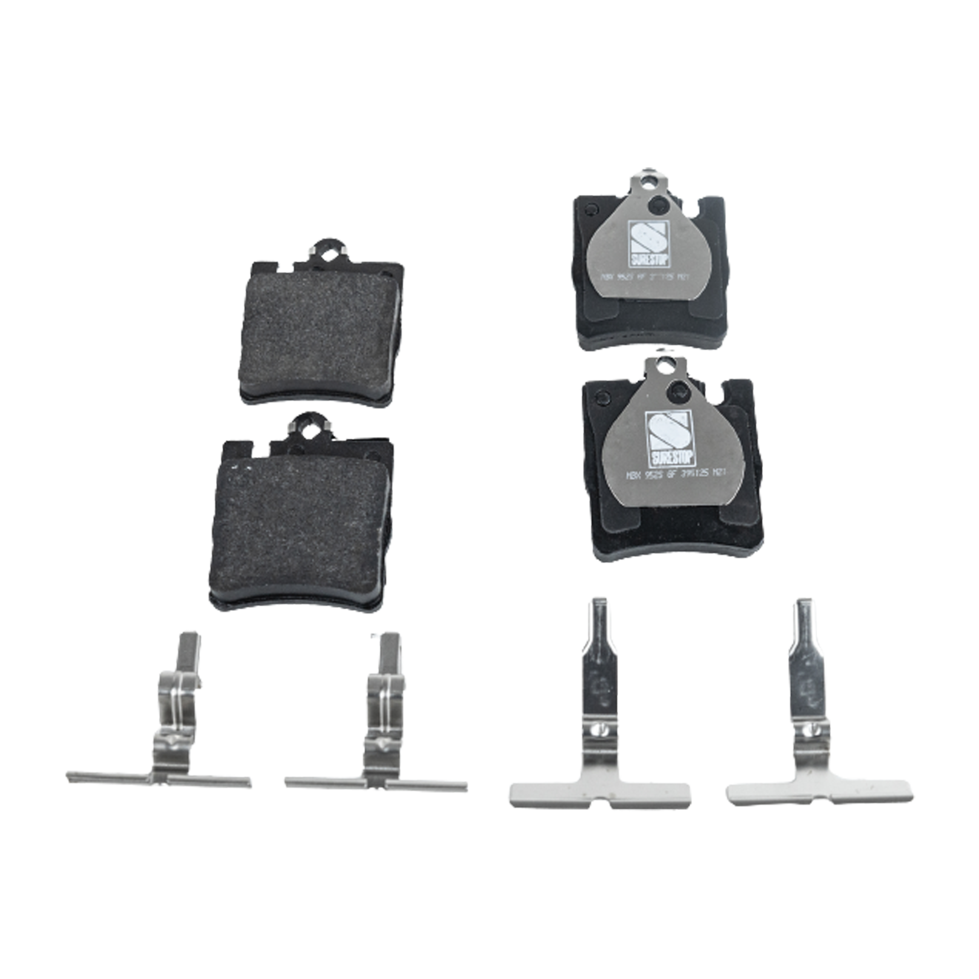 AM E320-96-02 CLK320-00-05 SLK350-05-11 REAR BRAKE PAD SET 2 Wheel Set SKU STPSSCP876 OEM 0024205220-0034202820-00342052