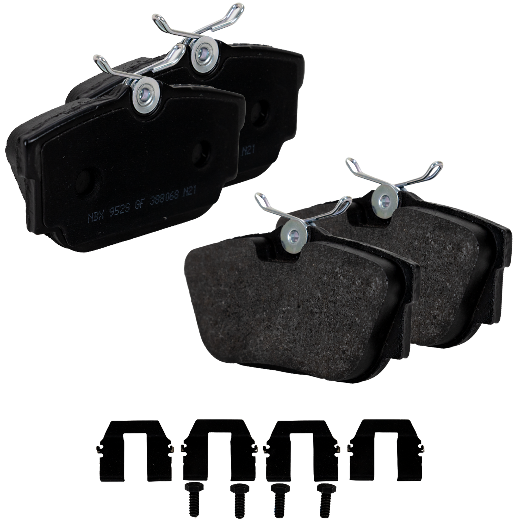AM EUROVAN 99-03 BRAKE PAD SET Rear 2 Wheel Set SKU STPSSCP877 OEM 7D0698451E 7M3698451F