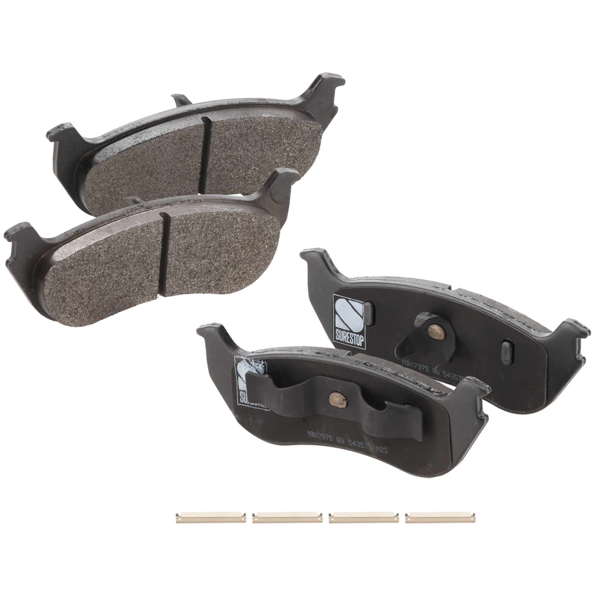 AM EXPLORER SPORT TRAC 08-10 REAR BRAKE PAD SET 2 Wheel Set SKU STPSSCP881 OEM 1L2Z2200AA 2L2Z2200AA 6L2Z2200