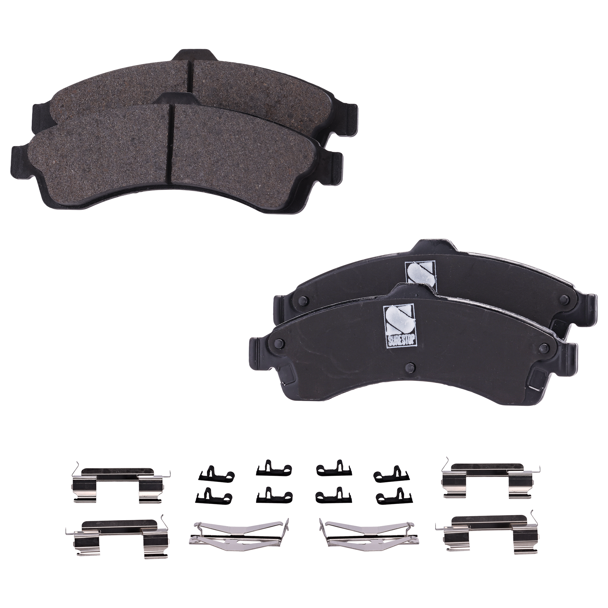 AM TRAILBLAZER ENVOY 02-05 FRONT BRAKE PAD SET 2 Wheel Set SKU STPSSCP882 OEM 12497782-8124977820-8889644230