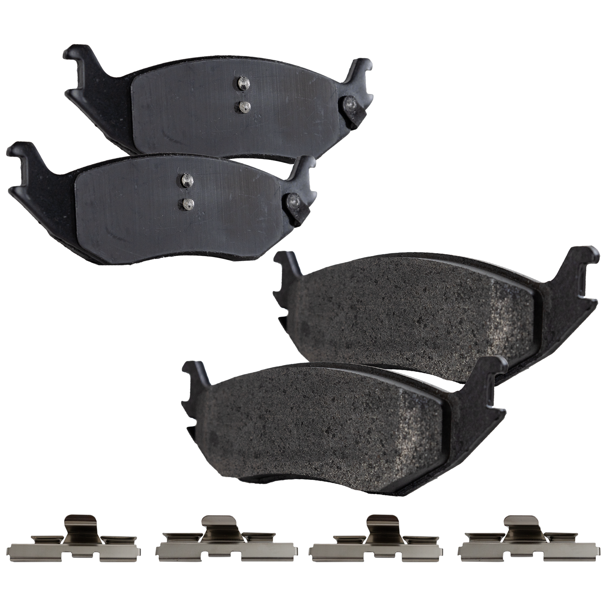 AM RAM 1500-02-18 REAR BRAKE PAD SET 2 Wheel Set SKU STPSSCP898 OEM 5080563AA