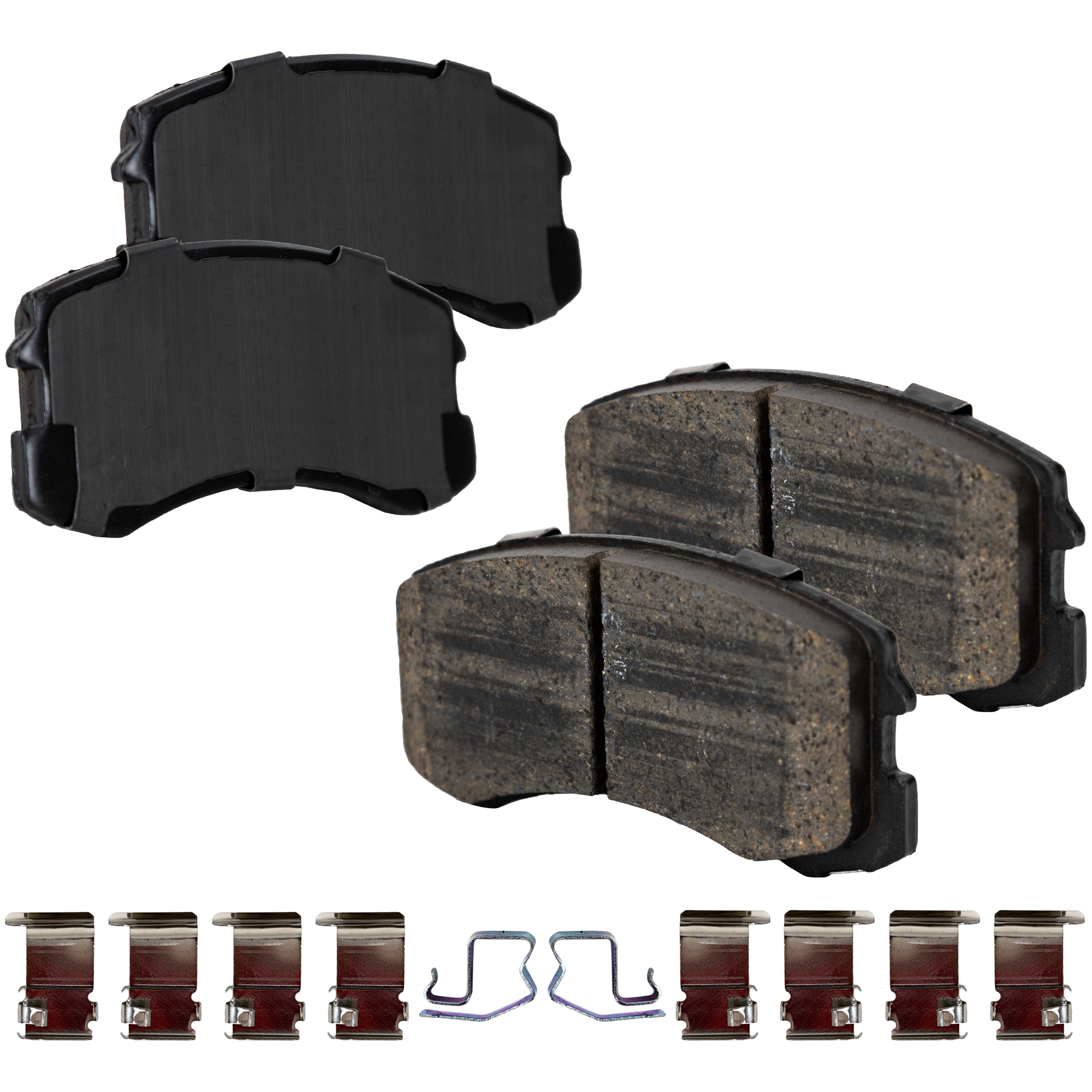 AM LANCER 02-07 FRONT BRAKE PAD SET 2 Wheel Set SKU STPSSCP904 OEM MN116604 MR569225 MR569233