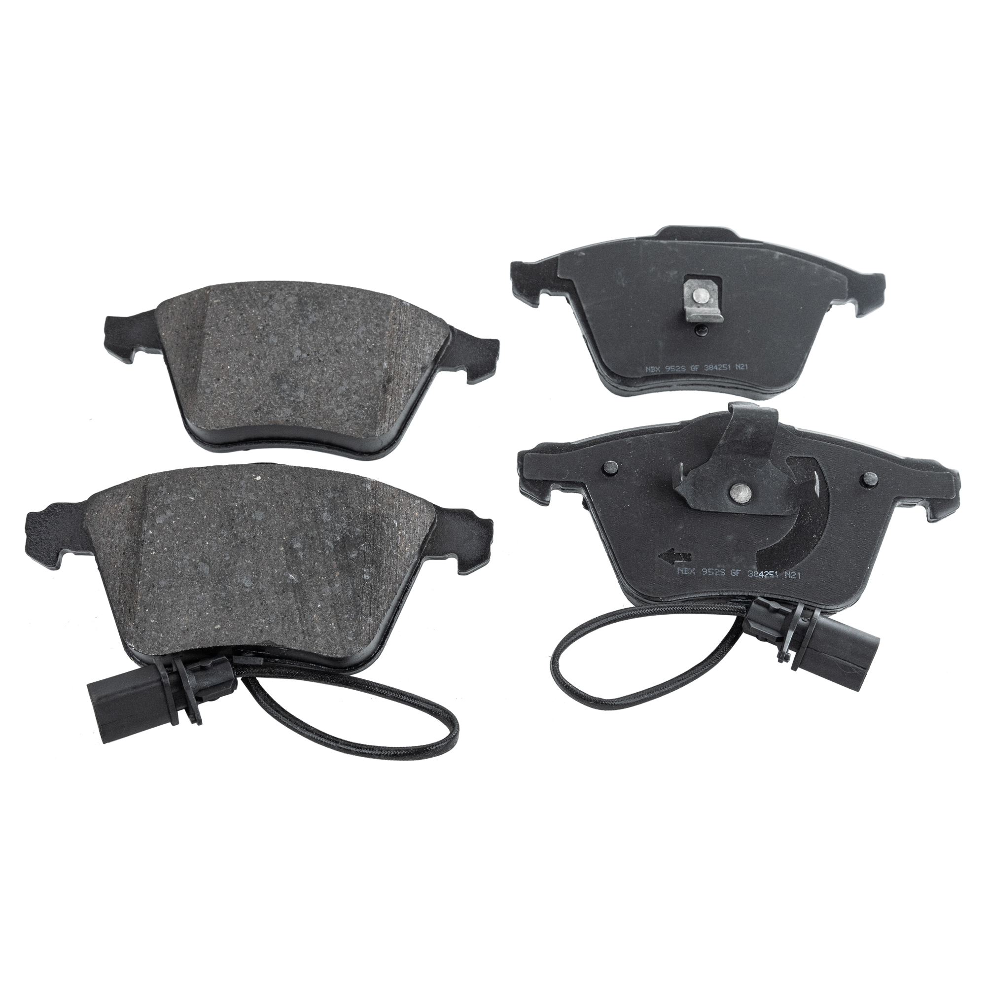 AM ALLROAD QUATTRO 01-05 A6 QUATTRO 02-04 FRONT BRAKE PAD SET 2 Wheel Set SKU STPSSCP915 OEM 4B0698151AC 4B0698151AD 4B0698