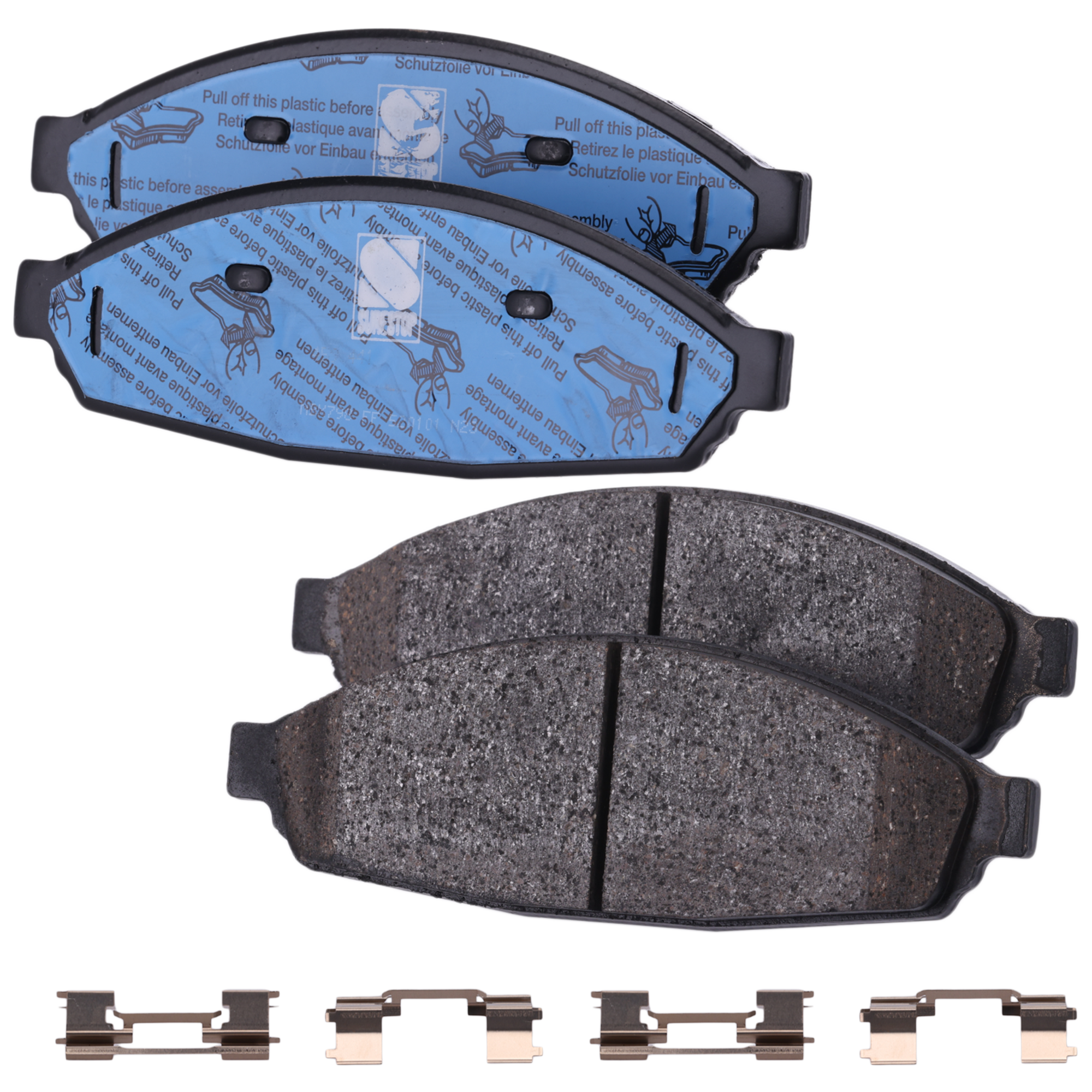 AM CROWN VICTORIA GRAND MARQUIS 03-11 FRONT BRAKE PAD SET 2 Wheel Set SKU STPSSCP931 OEM 3W1Z2001AA 3W1Z2001BA 3W1Z2001