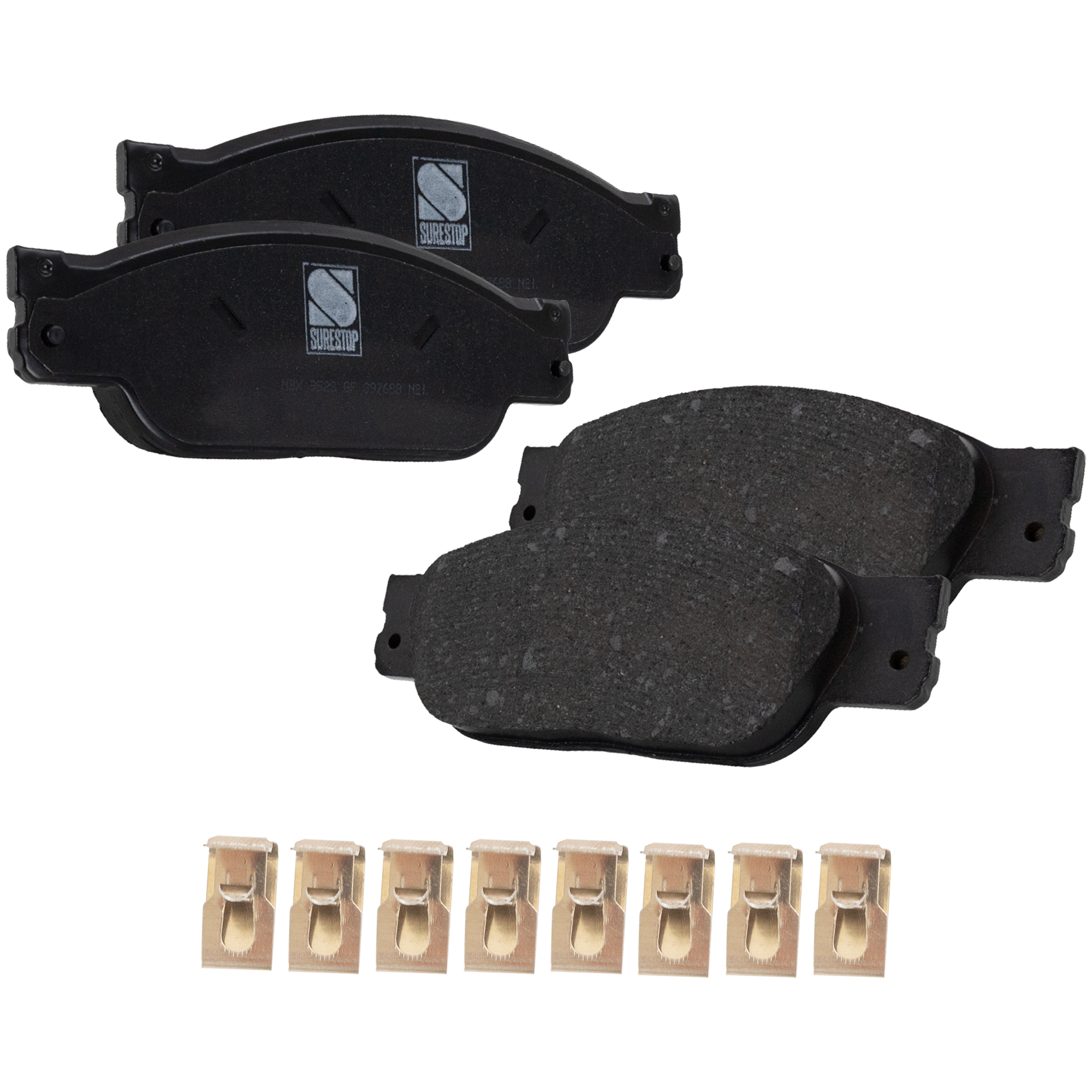 AM S TYPE 00-05 XJ8 VANDEN PLAS 04-05 BRAKE PAD SET Front 2 Wheel Set SKU STPSSCP933 OEM C2C15990 C2C20686 XR837417-6W4