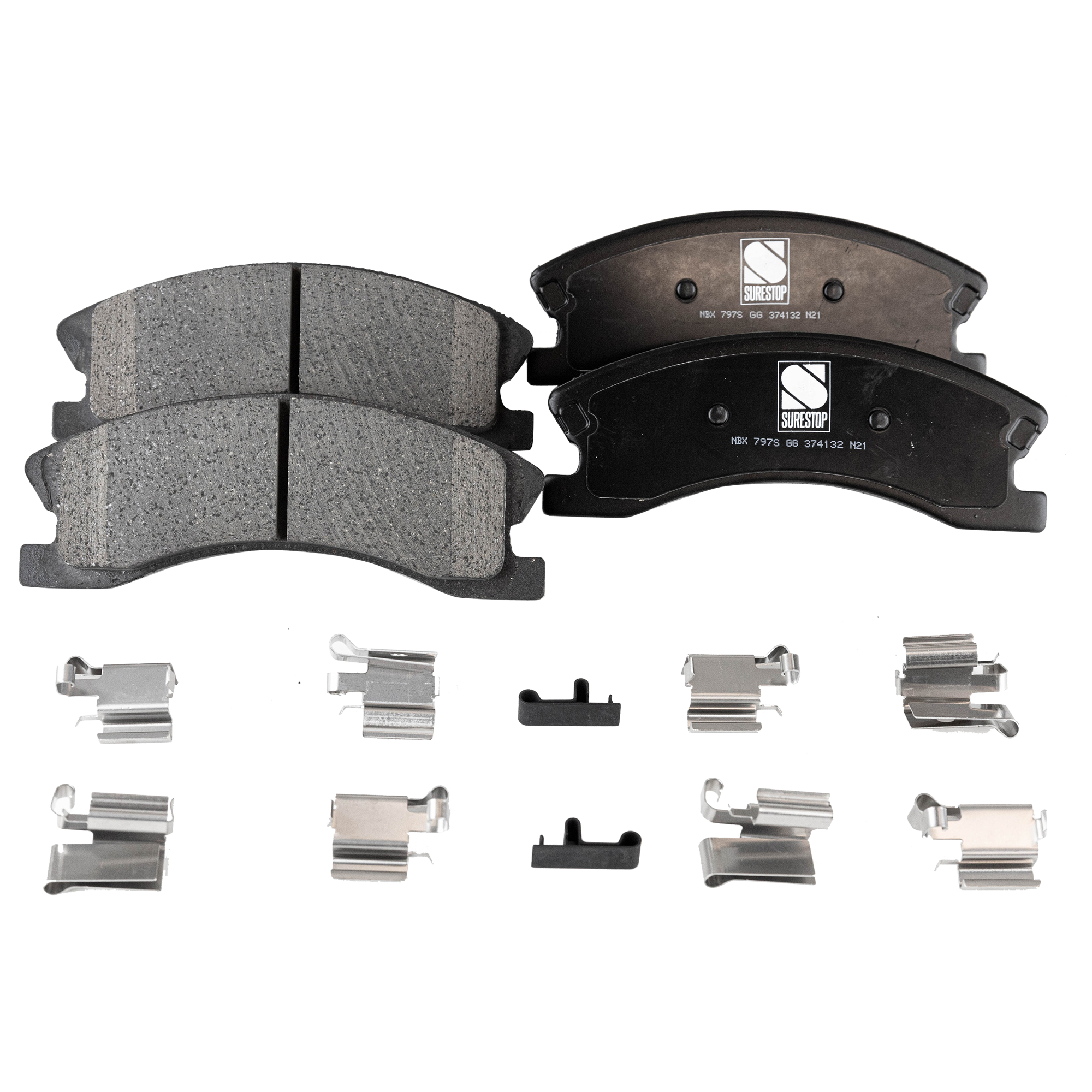 AM GRAND CHEROKEE 99-04 BRAKE PAD SET Front 2 Wheel Set SKU STPSSCP945 OEM 5093183AA 5093183AB
