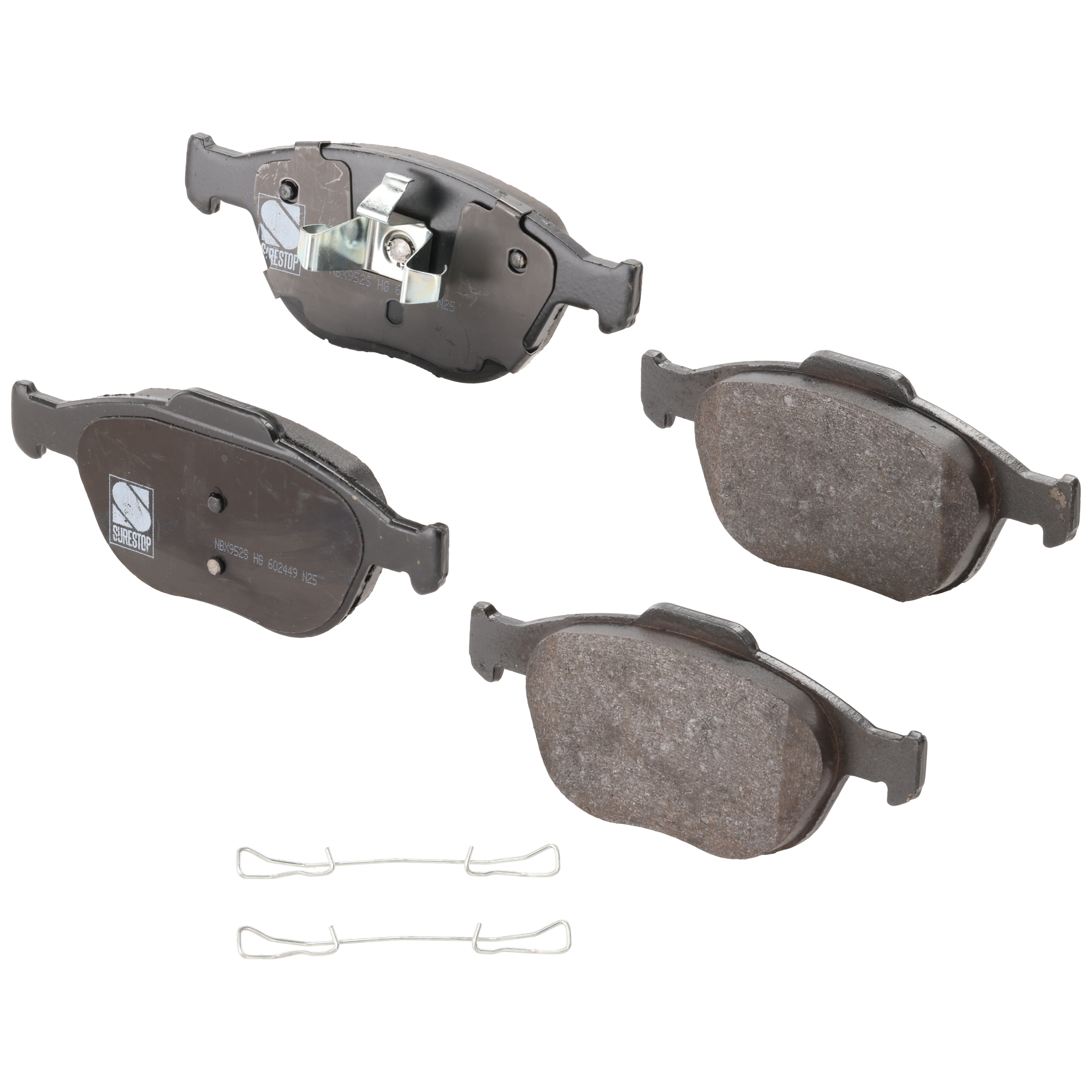 AM FOCUS 02-04 TRANSIT CONNECT 10-13 FRONT BRAKE PAD SET 2 Wheel Set SKU STPSSCP970 OEM 2M5Z2001AB 2T1Z2001A 2T1Z2001C
