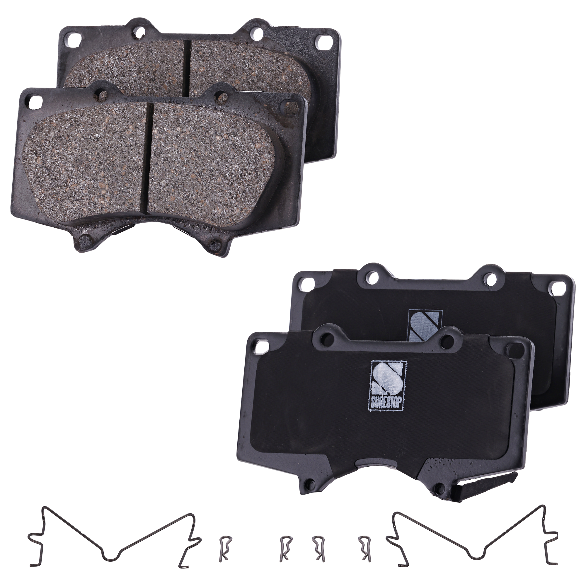 AM 4RUNNER 03-24 GX460-10-23 FRONT BRAKE PAD SET 2 Wheel Set SKU STPSSCP976 OEM 0446504070-0446504090-044650K2