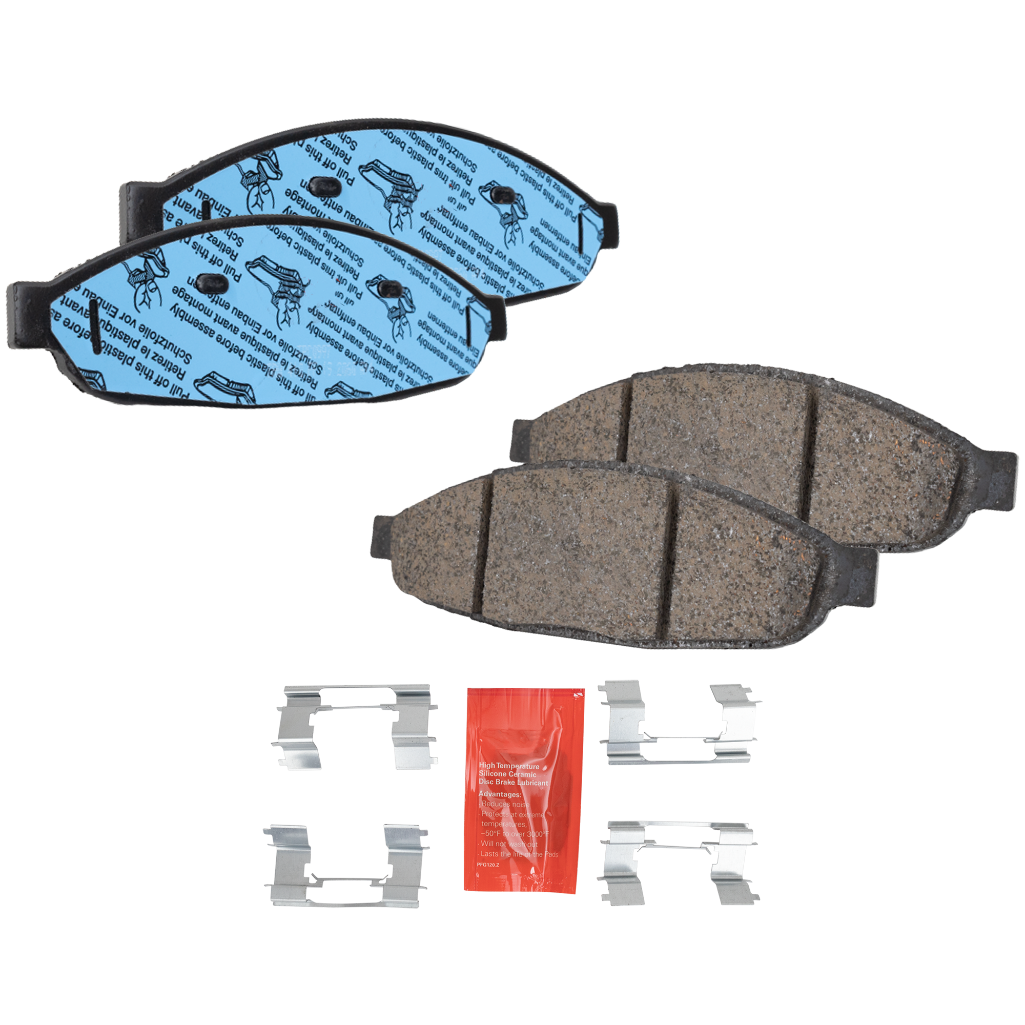 AM PACIFICA 04-08 FRONT BRAKE PAD SET 2 Wheel Set SKU STPSSCP997 OEM 5103110AA 5134358AA 5103110AA