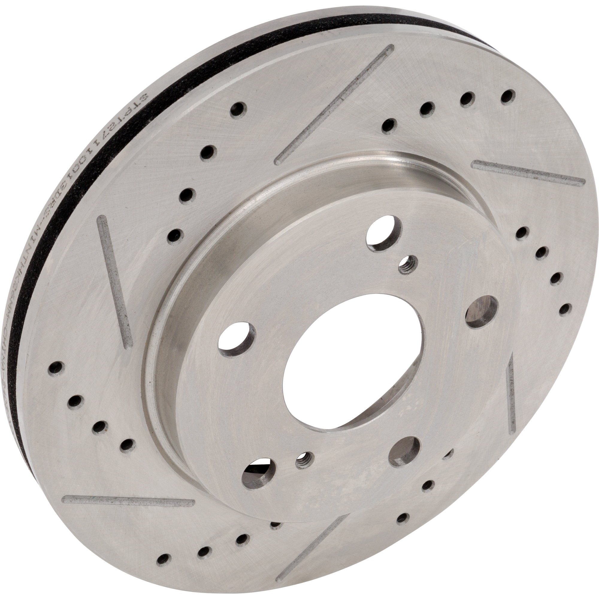 AM CAMRY 92-01 FRONT BRAKE DISC RH=LH 2.2L Eng. Cross drilled and Slotted SKU STPT27110013DRS OEM 370-3291-19735-25357-63250-862