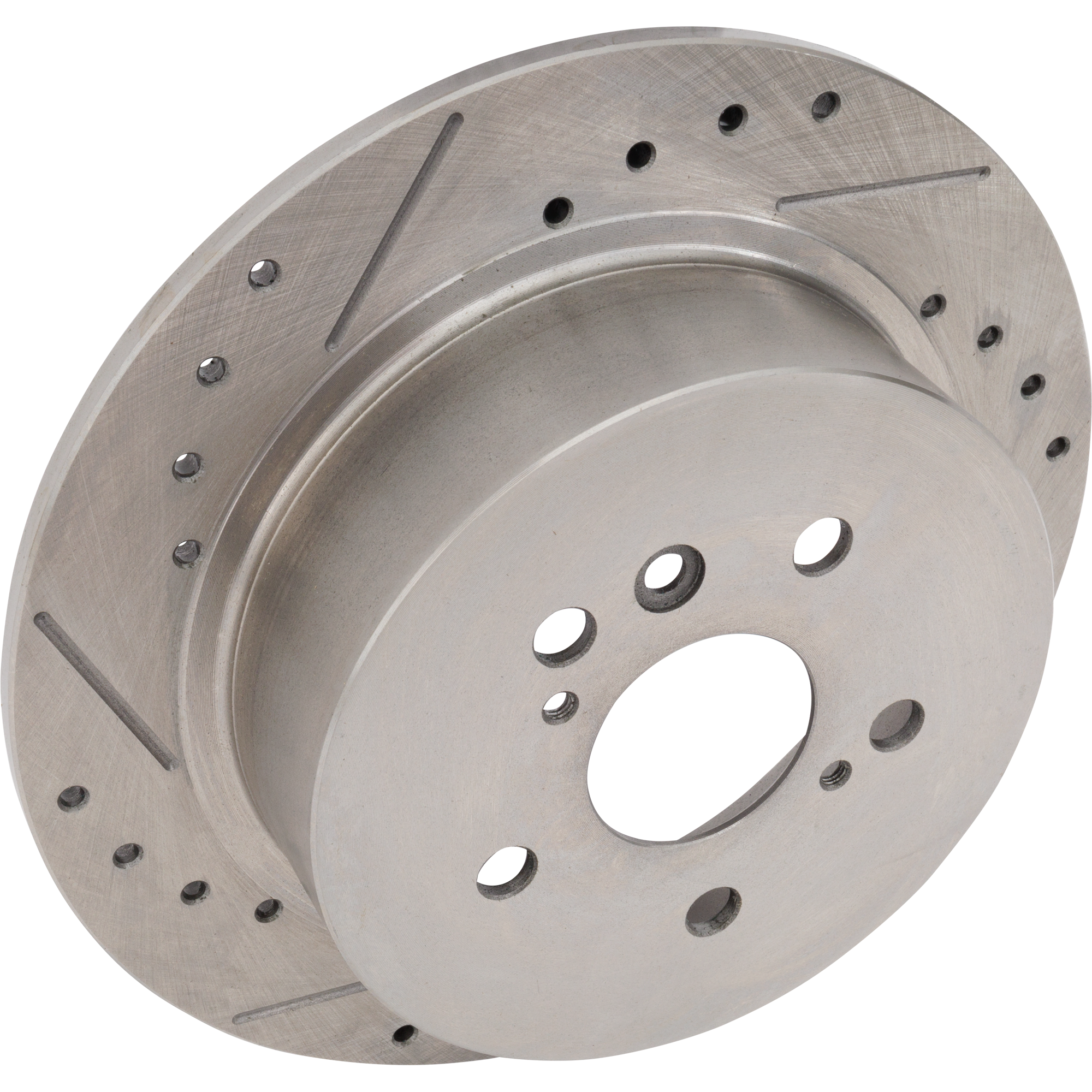 AM HIGHLANDER 08-13 REAR BRAKE DISC RH=LH Cross drilled and Slotted Solid 5 Lugs SKU STPT27110026DRS OEM 31507-41509-44608-0833310-8500