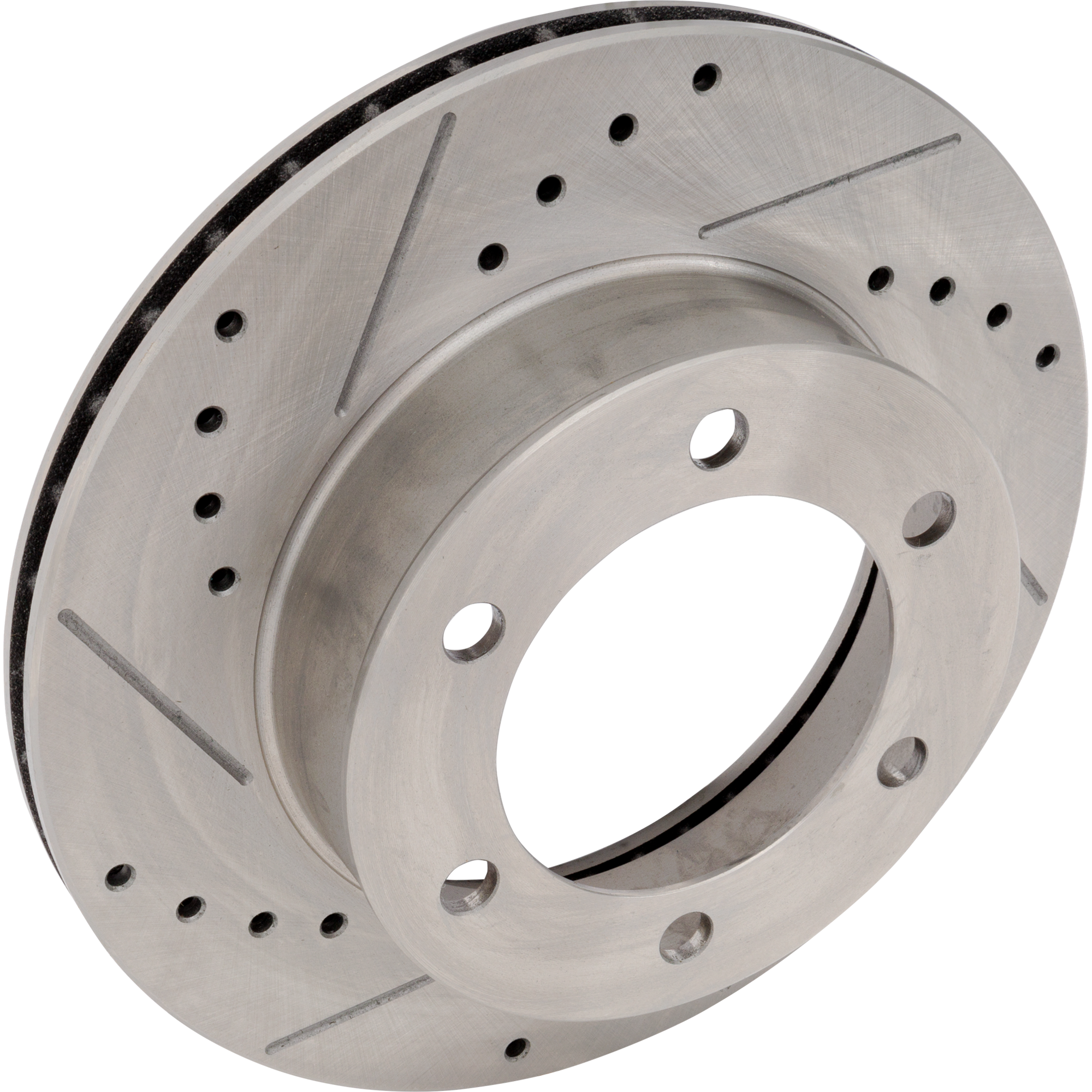 AM TACOMA 95-04 FRONT BRAKE DISC RH=LH Cross drilled and Slotted SKU STPT27110053DRS OEM 19788-25513-31165-63590-86575