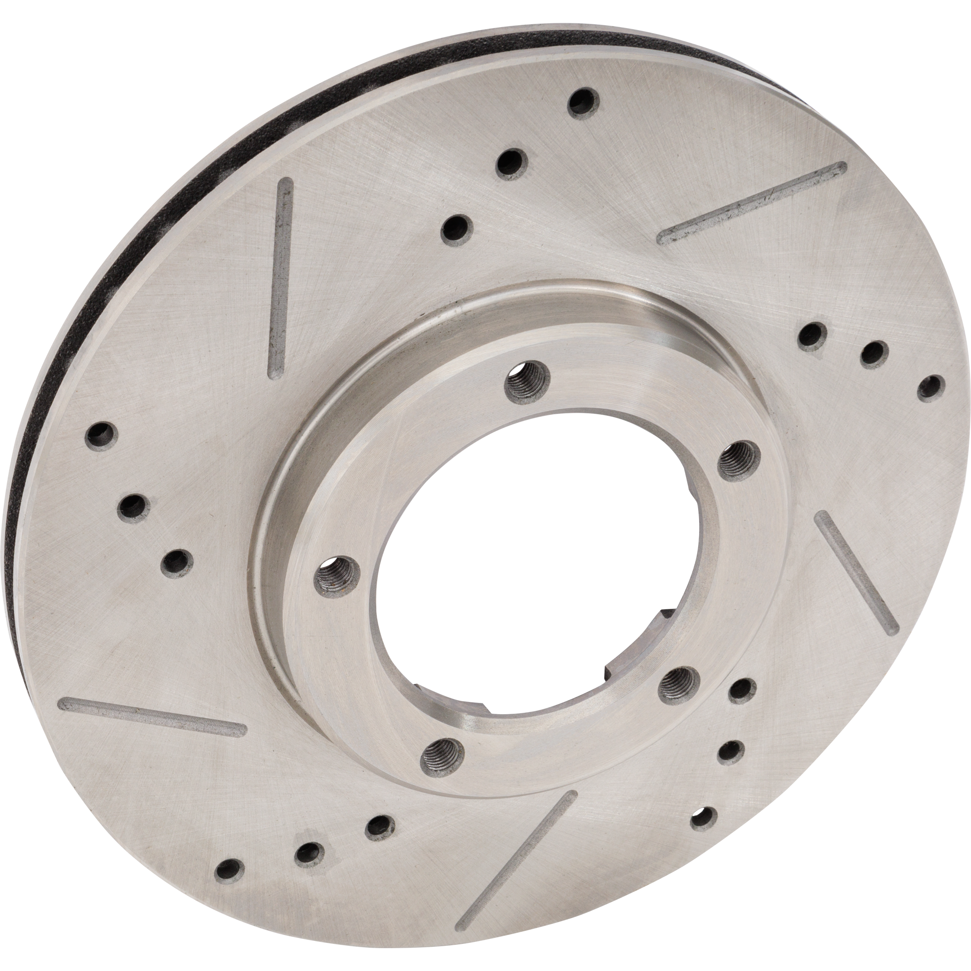 AM TACOMA 95-04 FRONT BRAKE DISC RH=LH RWD Cross drilled and Slotted SKU STPT27110054DRS OEM 1305-19869-25489-31146-63585-8