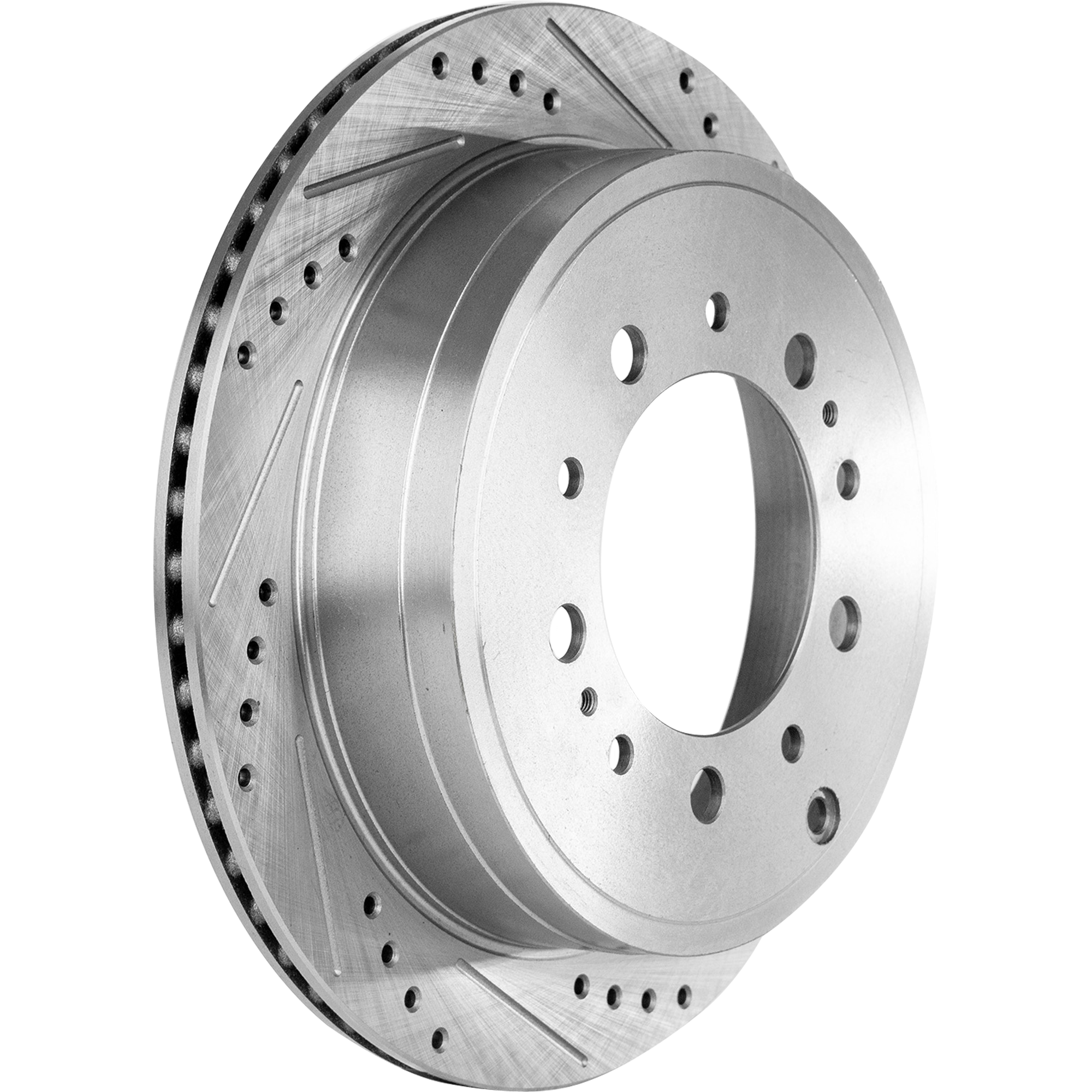 AM TUNDRA 07-21 SEQUOIA 08-22 REAR BRAKE DISC RH=LH Cross drilled and Slotted SKU STPT27110065DRS OEM 90076137-980584FZN HC31483X