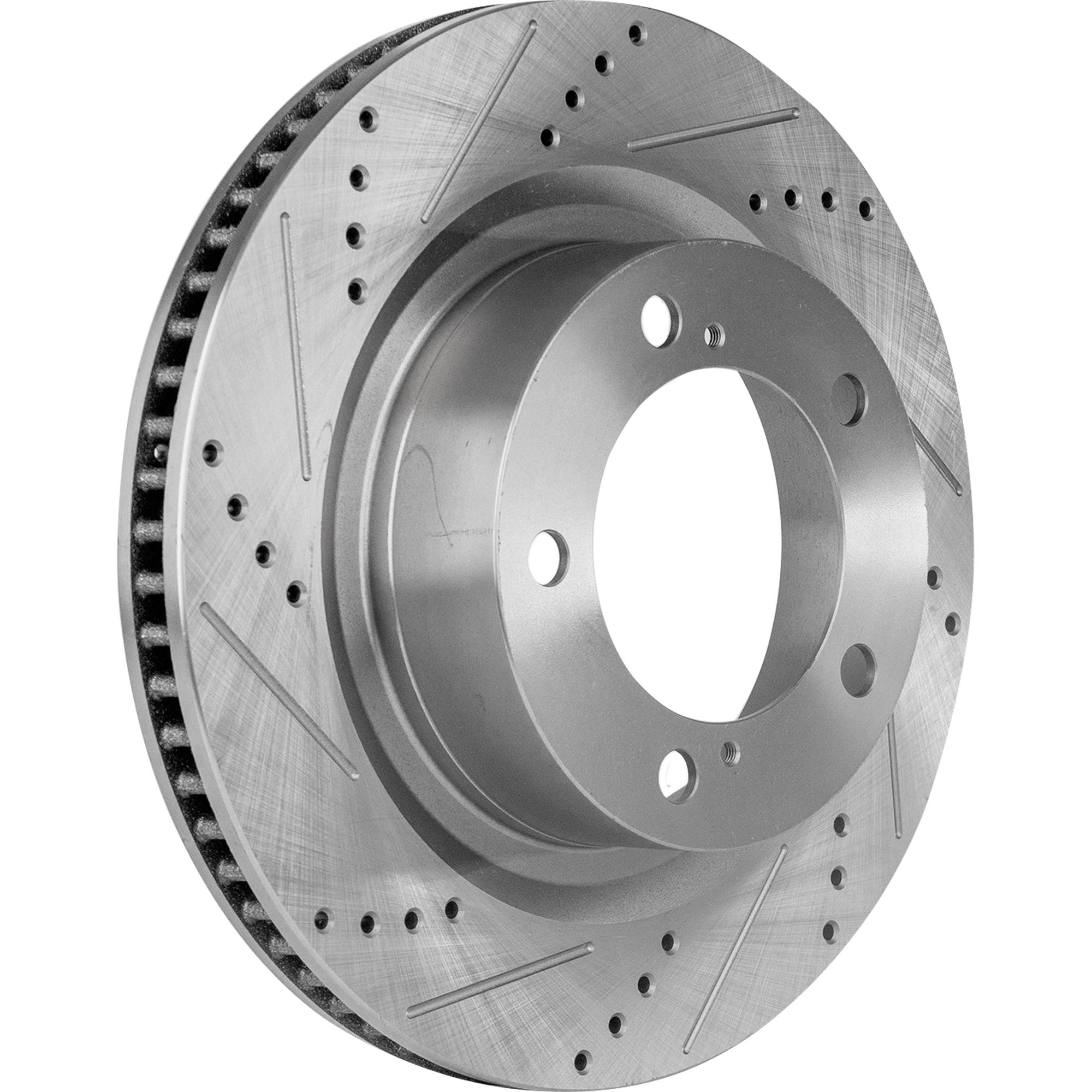 AM TUNDRA 07-21 SEQUOIA 08-22 FRONT BRAKE DISC RH=LH Cross drilled and Slotted SKU STPT27110066DRS OEM 90076136-980583FZN HC31482X