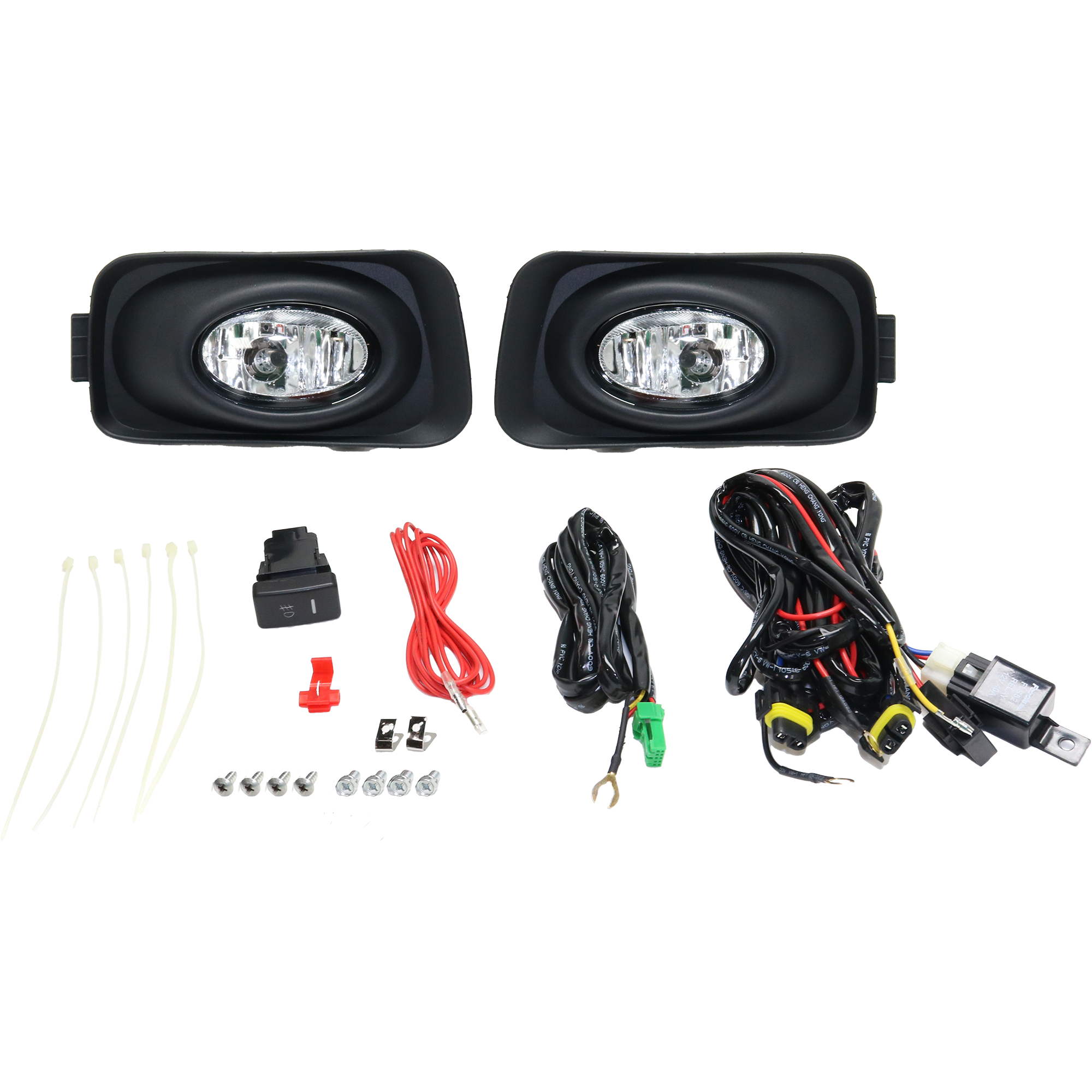 AM TSX 04-05 FRONT FOG LAMP RH AND LH Assembly Halogen Clear Lens SKU STYAC0408FL1 OEM Performance