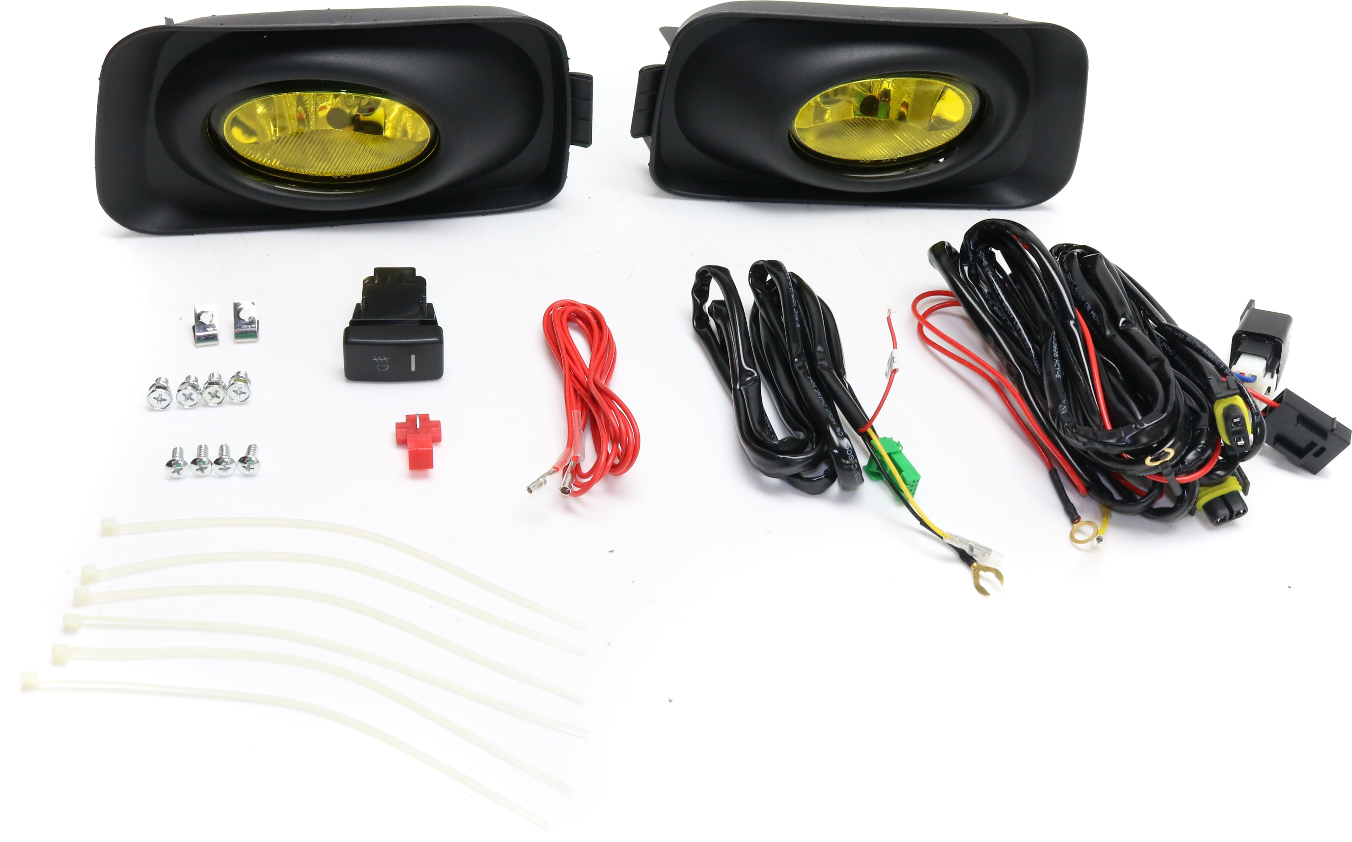 AM TSX 04-05 FRONT FOG LAMP RH AND LH Assembly Halogen Yellow Lens SKU STYAC0408FL2 OEM Performance