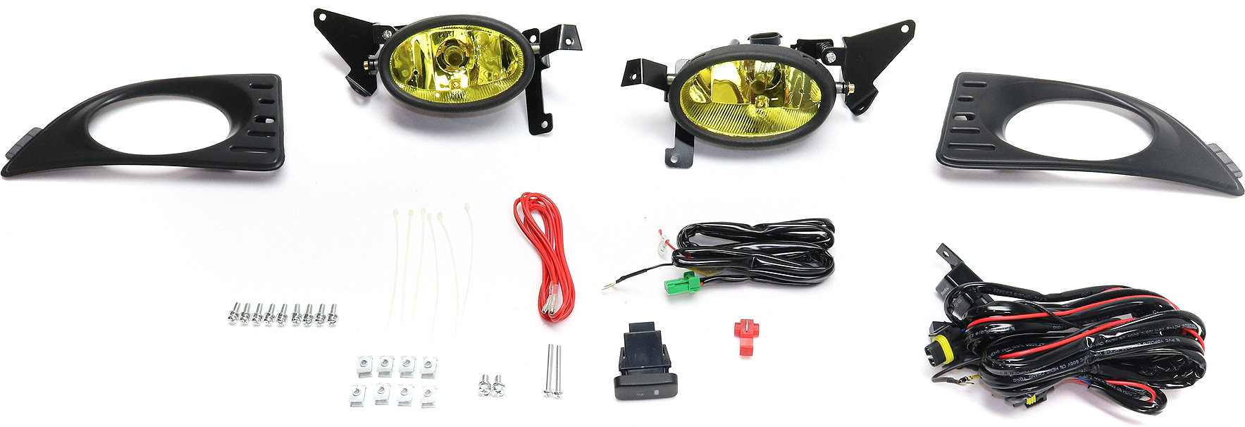 AM RSX 05-06 FRONT FOG LAMP RH AND LH Assembly Halogen Yellow Lens SKU STYAC0506FL2 OEM Performance