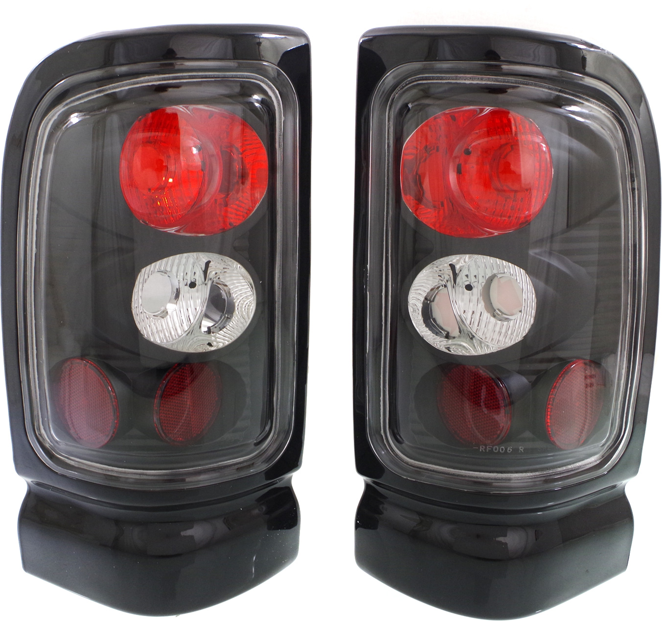 AM RAM 1500-94-01-2500-3500-94-02 CLEAR TAIL LAMP RH and LH Lens and Housing Black Interior Clear Lens SKU STYDG9401CTL1 OEM Performance