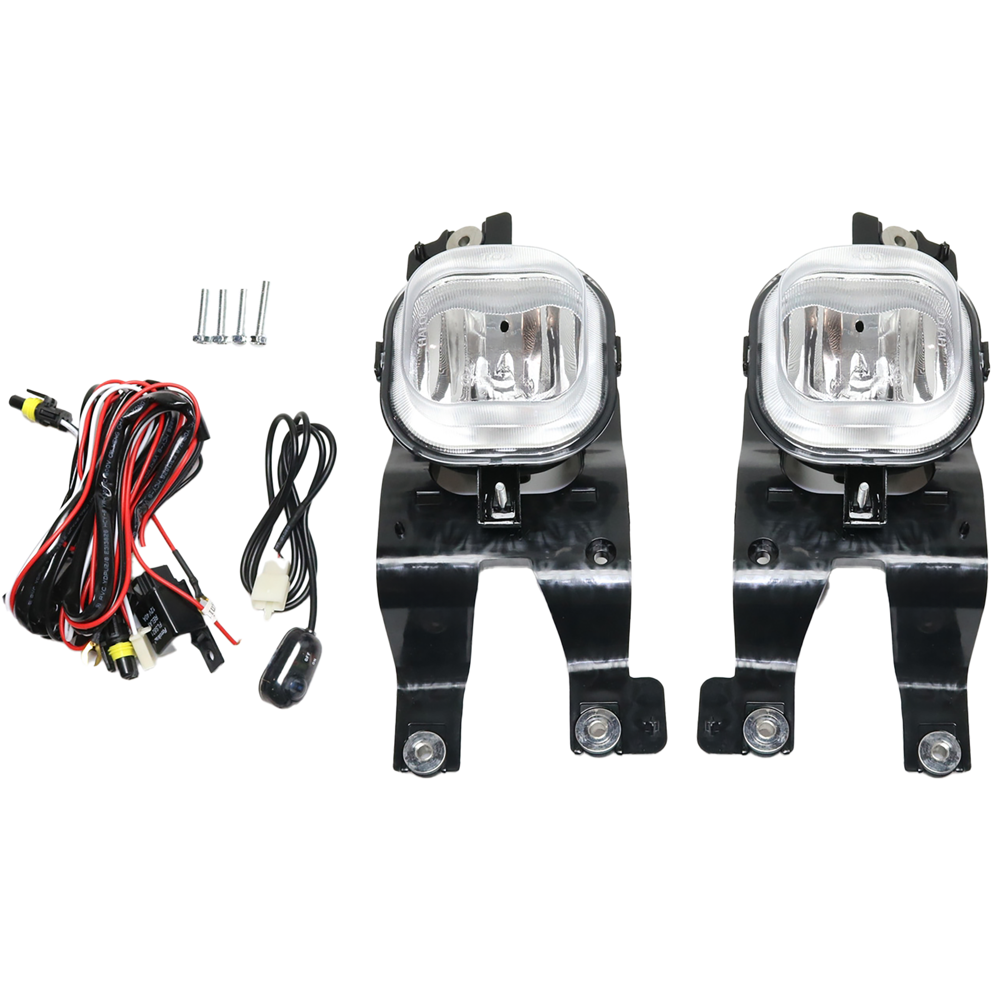 AM F SERIES SUPER DUTY 08-10 FRONT FOG LAMP RH AND LH Assembly Halogen Clear Lens SKU STYFD0810FL1 OEM Performance