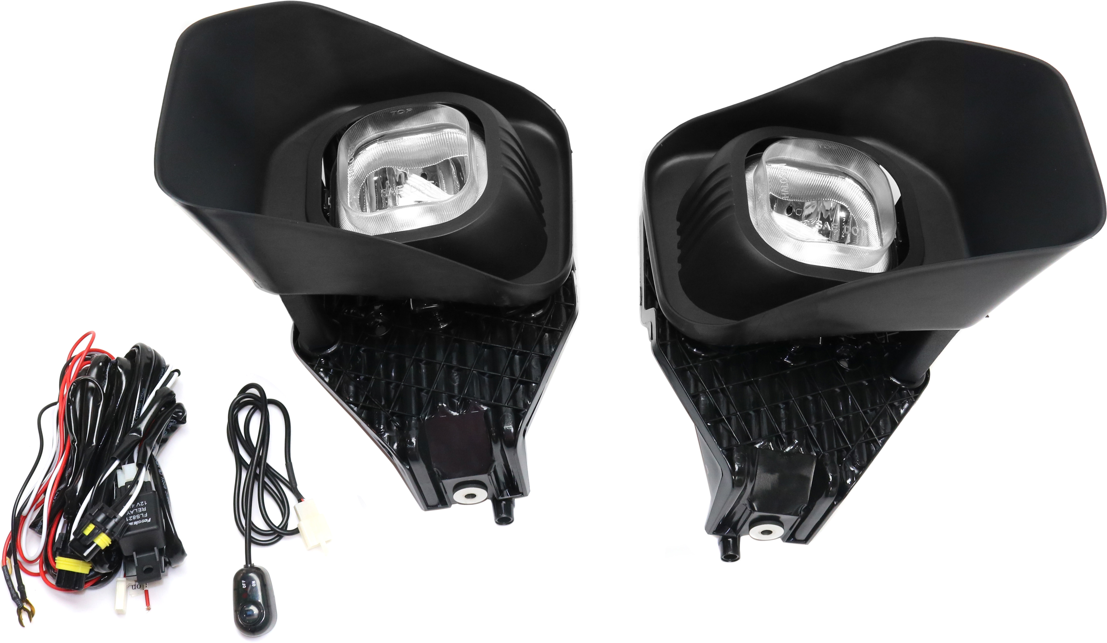 AM F SERIES SUPER DUTY 11-16 FRONT FOG LAMP RH AND LH Assembly Halogen Clear Lens SKU STYFD1115FL1 OEM Performance
