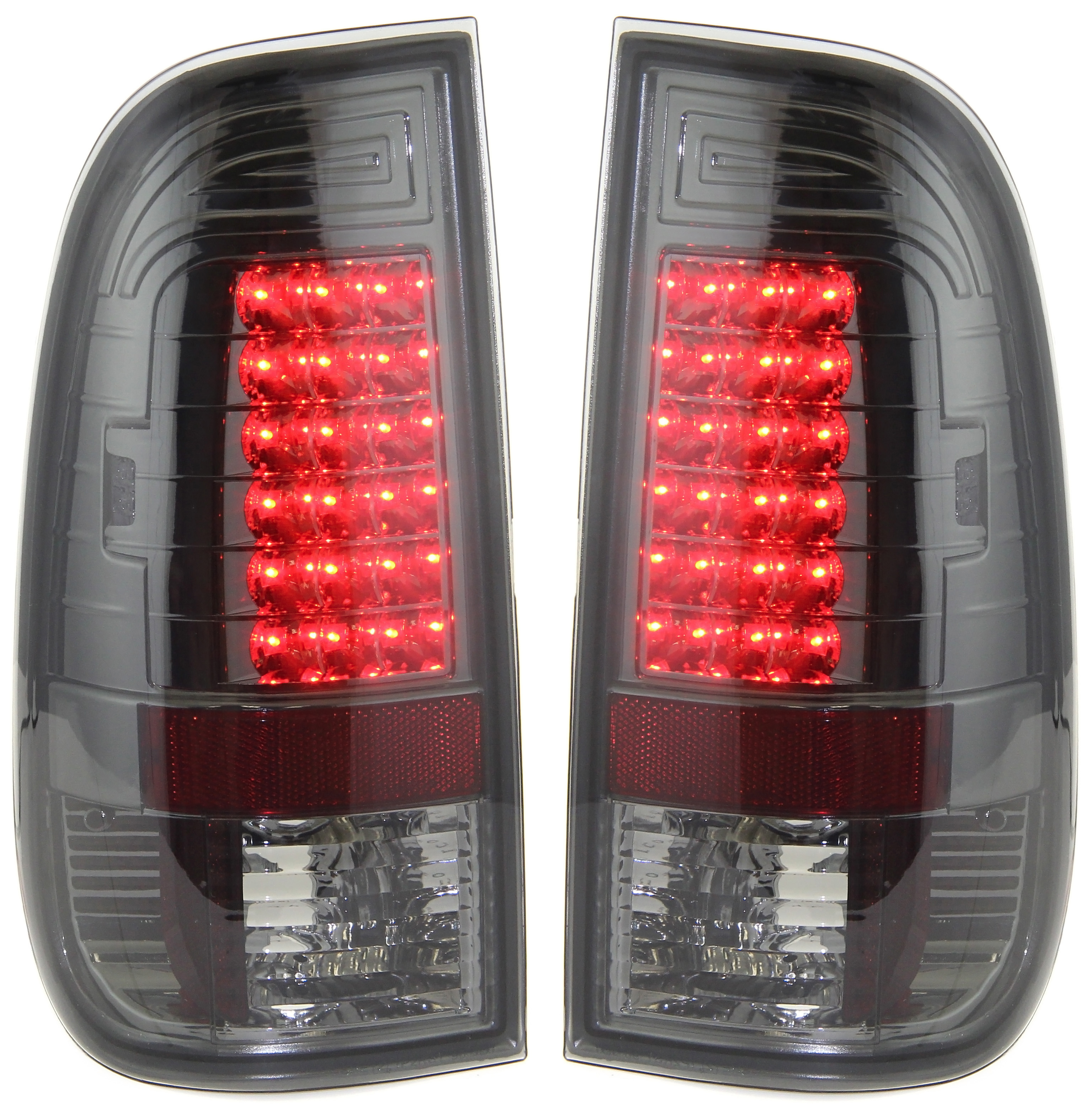 AM F 150 F 250-97-07 LED CLEAR TAIL LAMP RH and LH Assembly LED Smoke Lens SKU STYFD9707TL4