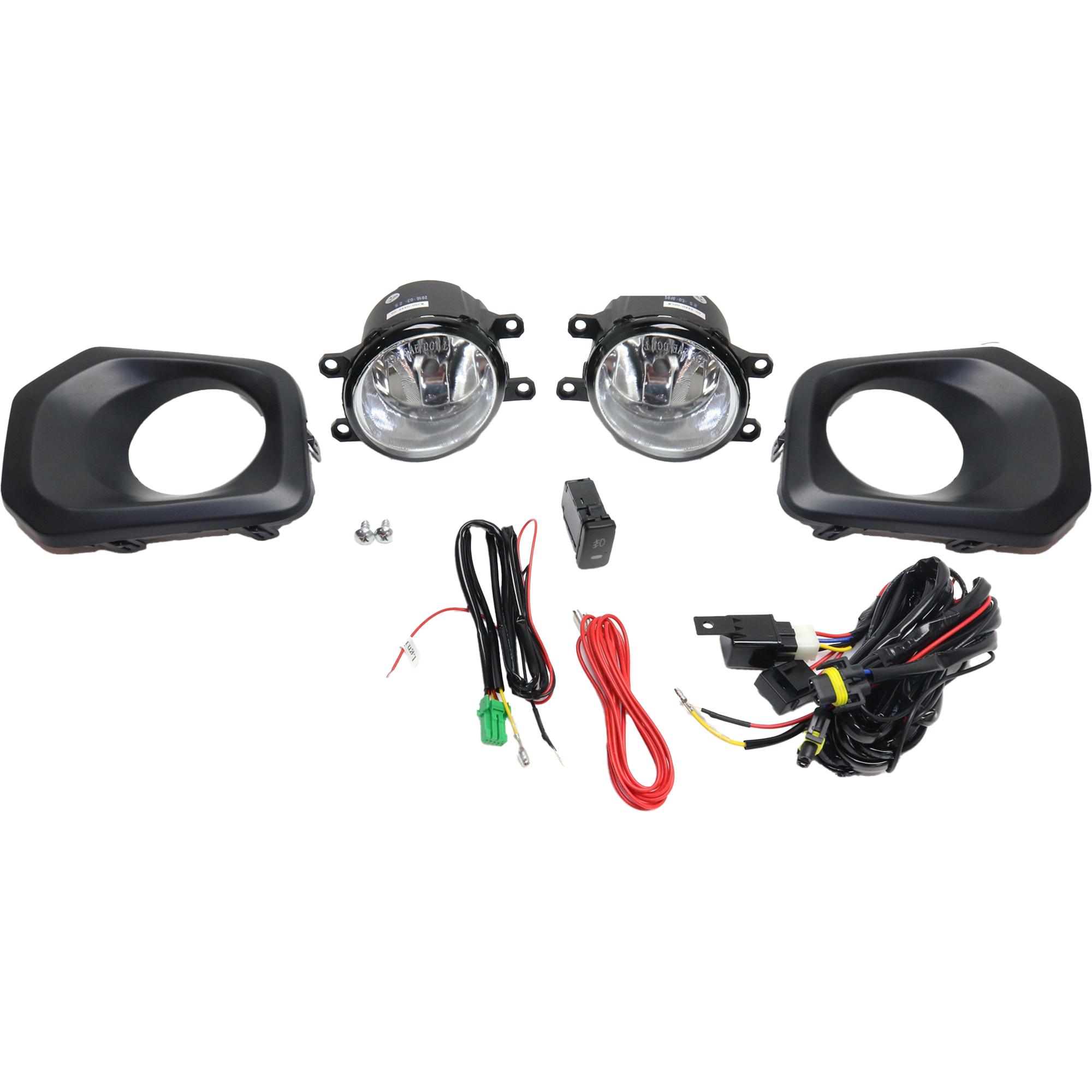 AM SIERRA 1500-14-15 FRONT FOG LAMP RH and LH Assembly Halogen Clear Lens 3rd Gen. SKU STYGM1415FL1 OEM Performance