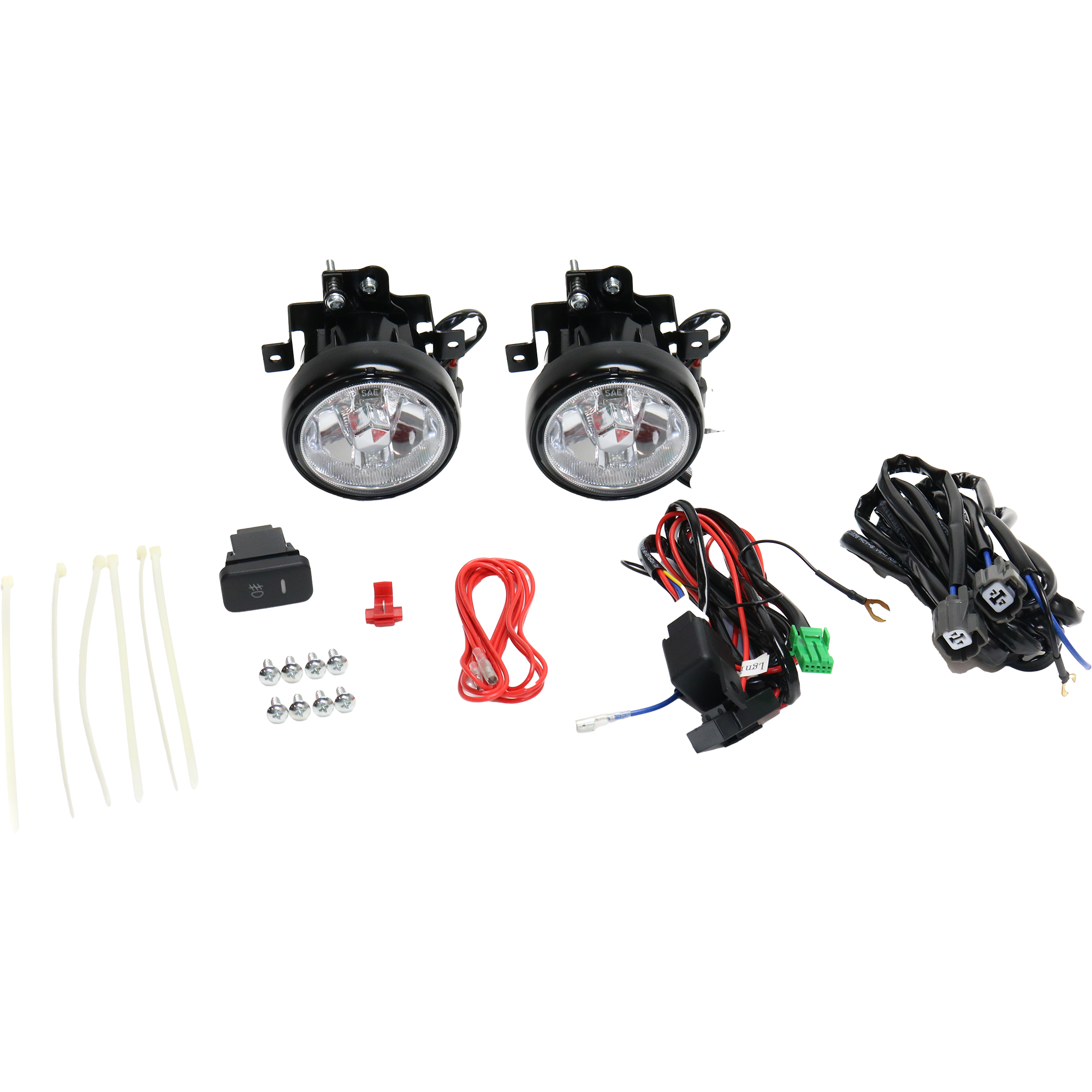 AM ELEMENT 03-06 FRONT FOG LAMP RH and LH Assembly Halogen Clear Lens SKU STYHD0306FL1 OEM Performance