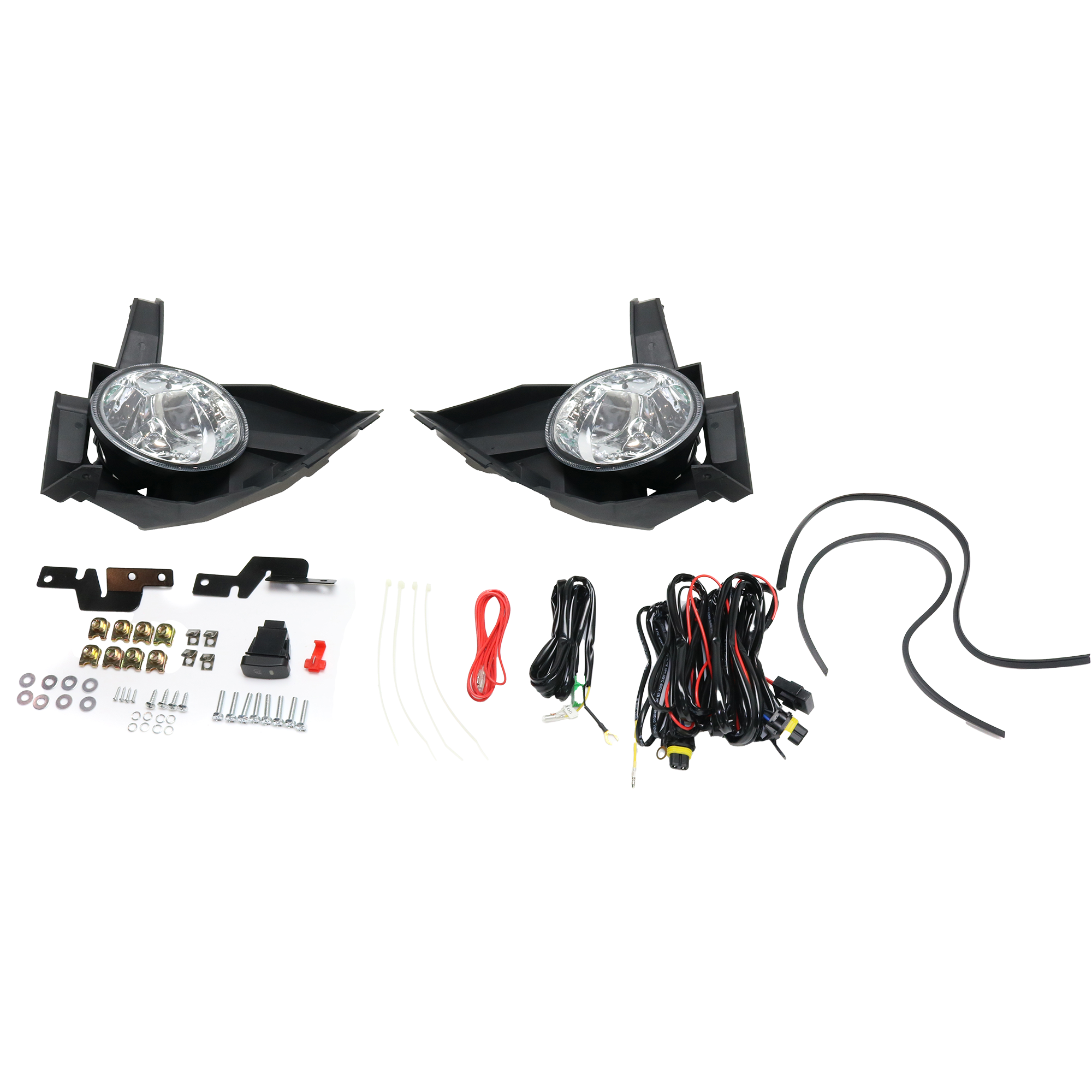 AM CR V 05-06 FRONT FOG LAMP RH AND LH Assembly Halogen Clear Lens SKU STYHD0506FL2 OEM Performance