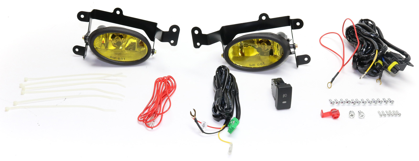 AM CIVIC 06-08 FRONT FOG LAMP RH AND LH Assembly Halogen Yellow Lens Coupe SKU STYHD0608FL2 OEM Performance