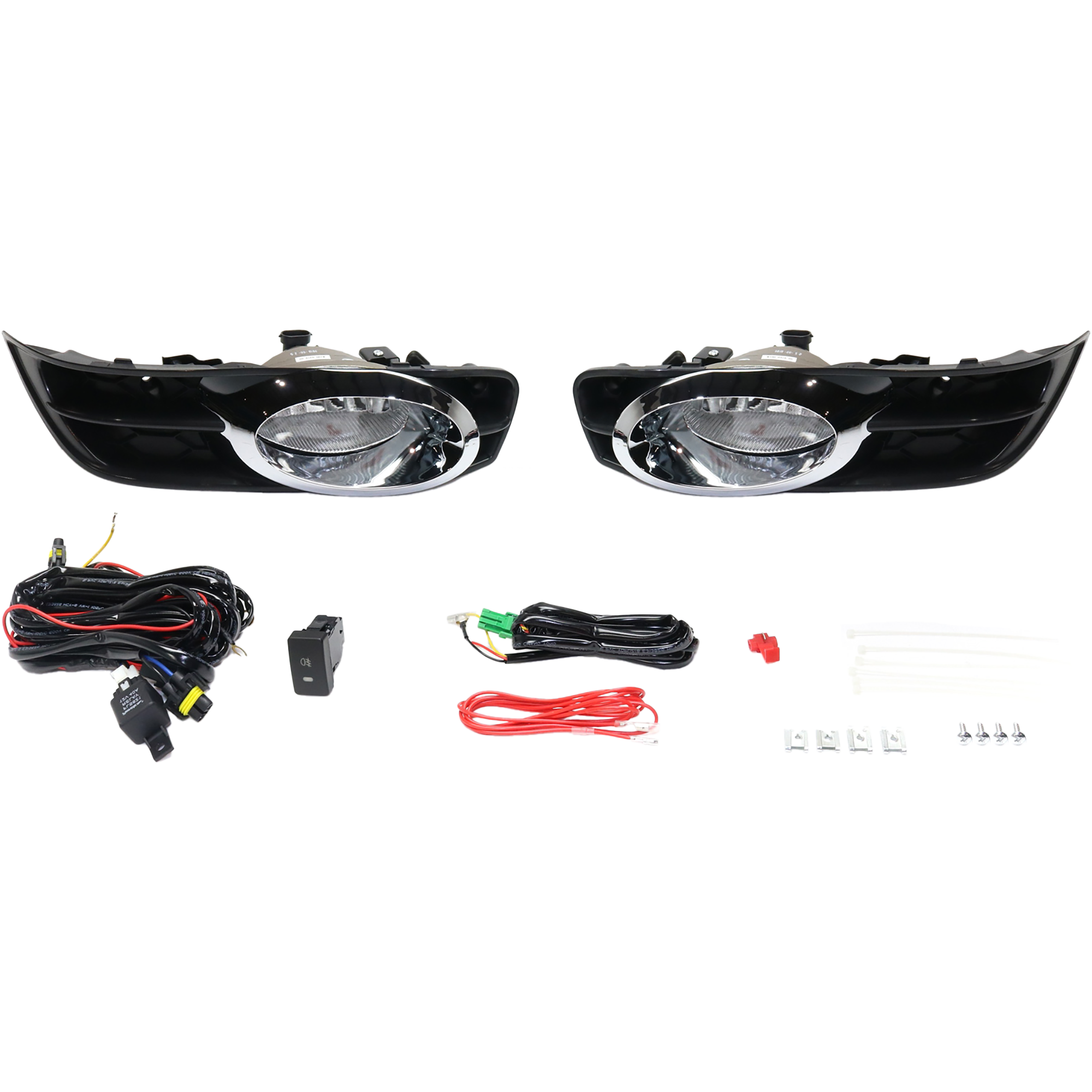 AM CIVIC 12-13 FRONT FOG LAMP RH AND LH Assembly Halogen Clear Lens Coupe SKU STYHD1213FL1 OEM Performance