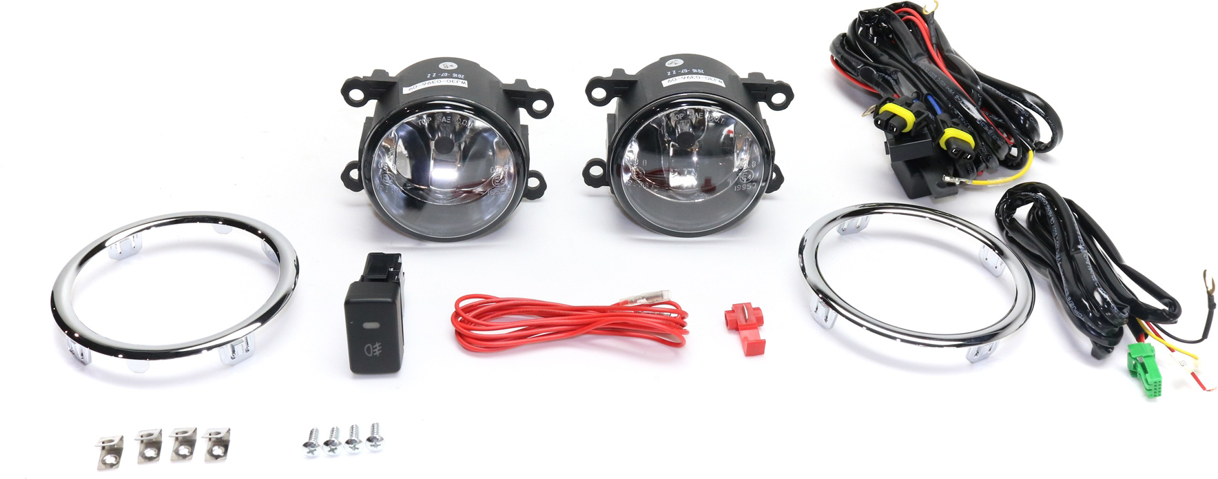 AM PILOT 12-14 FRONT FOG LAMP RH and LH Assembly Halogen Clear Lens SKU STYHD1214FL1 OEM Performance