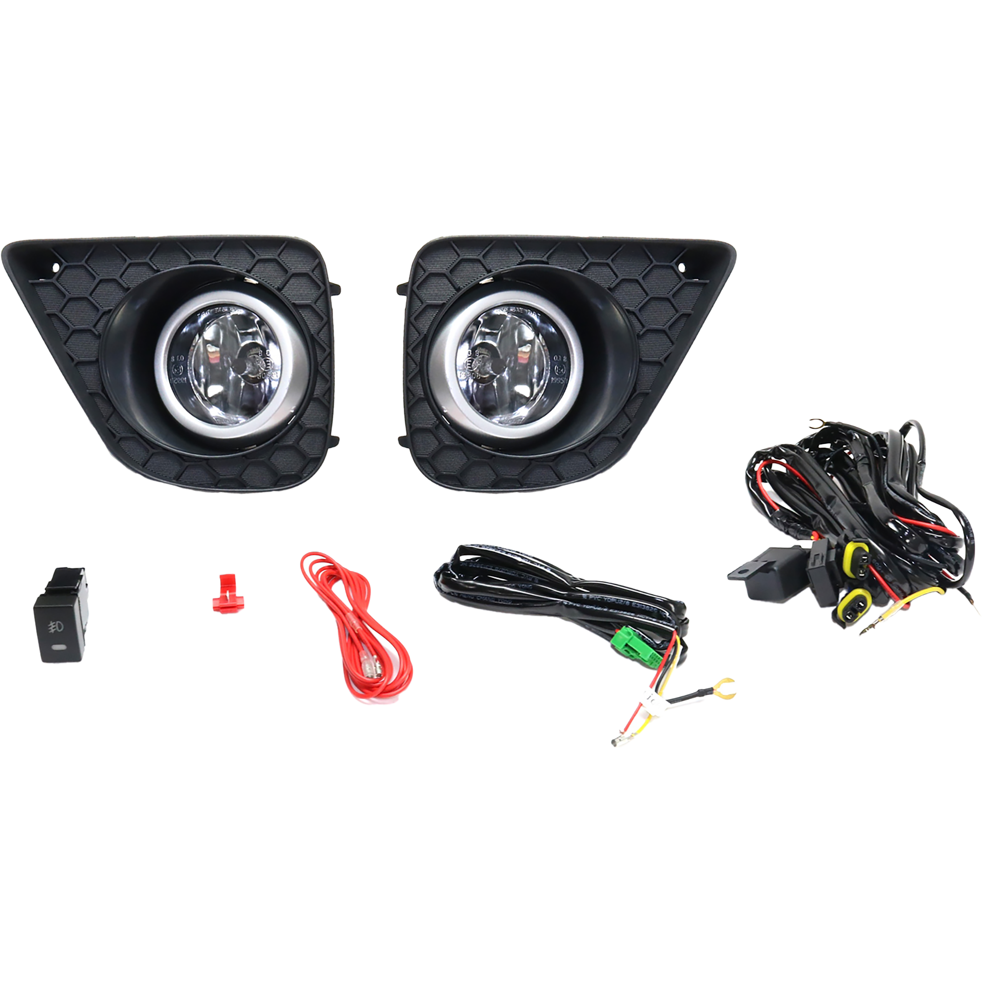 AM ACCORD 13-15 FRONT FOG LAMP RH and LH Assembly Halogen Clear Lens 2 Door Coupe SKU STYHD1315FL1 OEM Performance