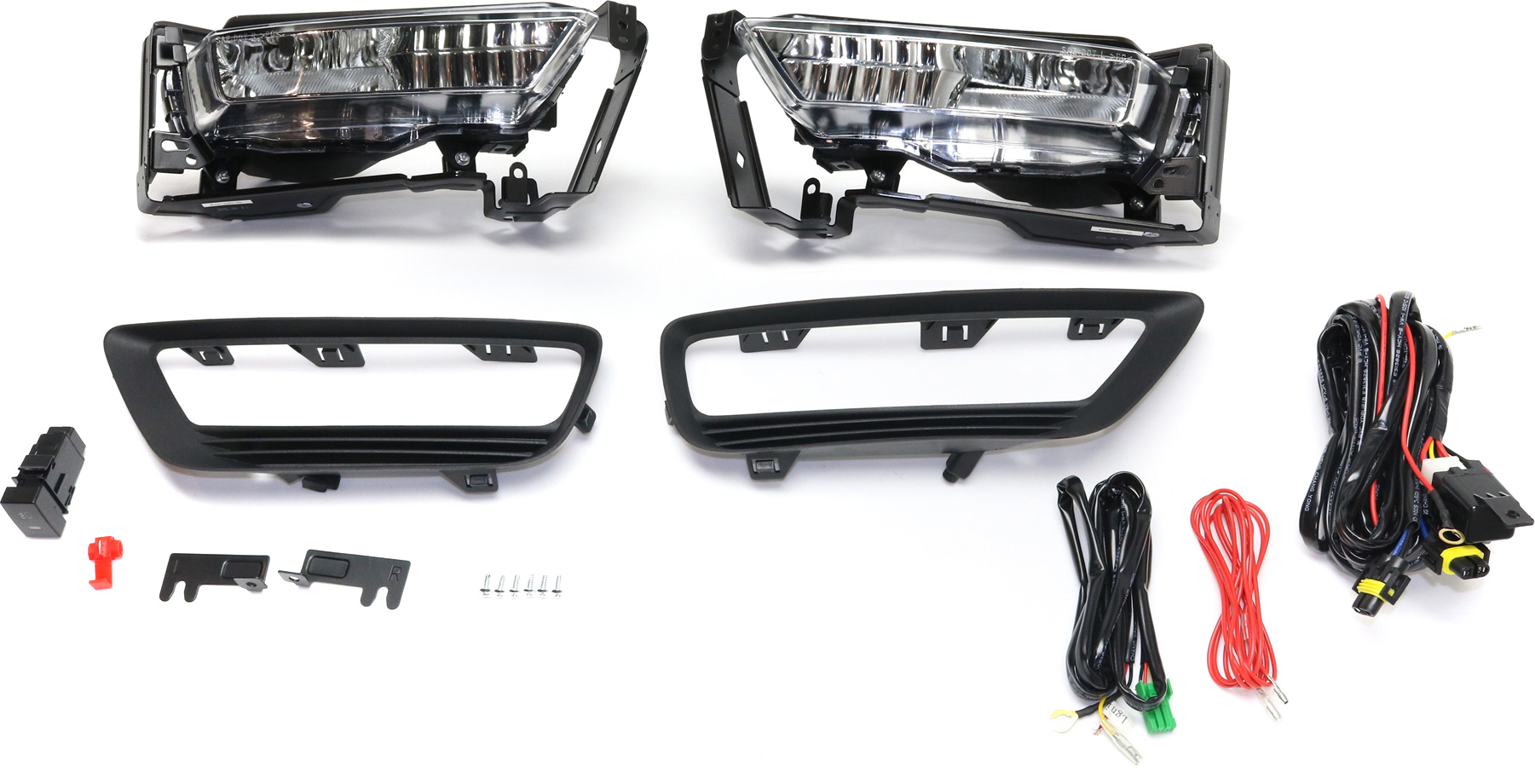 AM ACCORD 13-15 FRONT FOG LAMP RH and LH Assembly Halogen Clear Lens 4 Door Coupe SKU STYHD1315FL2 OEM Performance