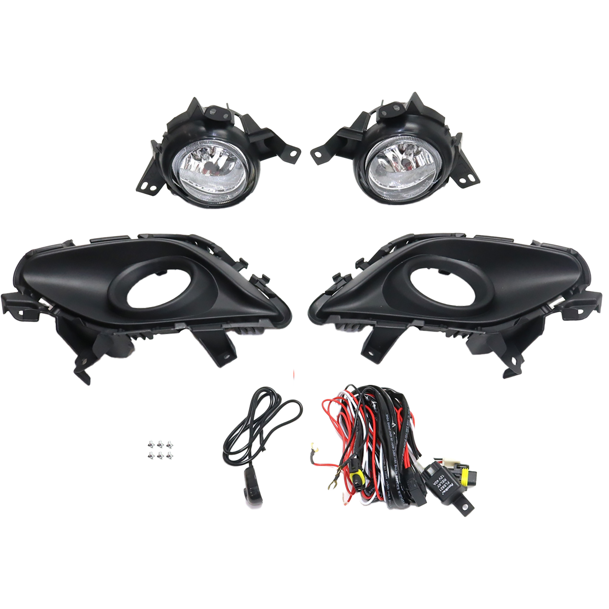 AM MAZDA 6-13-15 FRONT FOG LAMP RH and LH Assembly Halogen Clear Lens SKU STYMZ1315FL1 OEM Performance