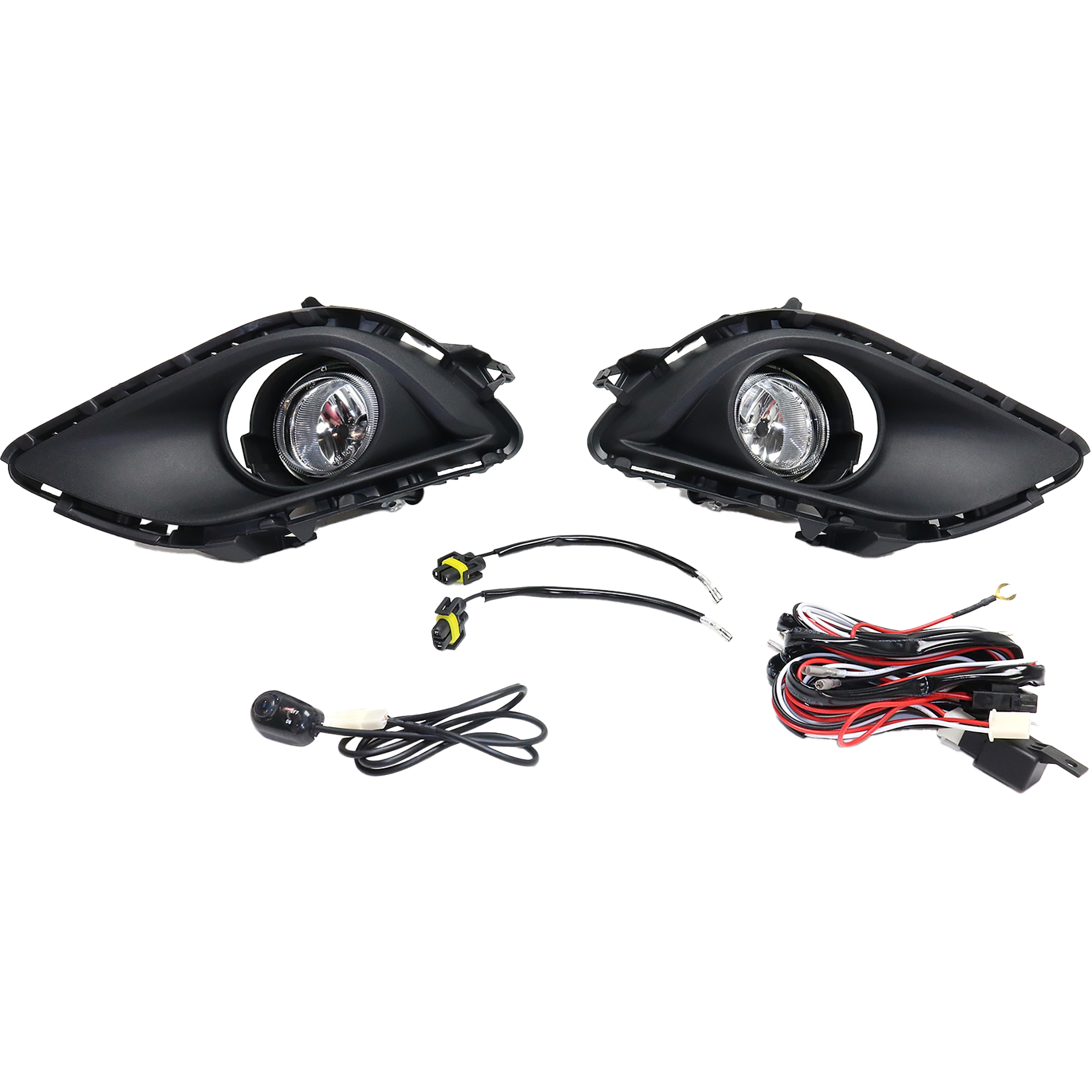 AM CX 5-13-15 FRONT FOG LAMP RH AND LH Assembly Halogen Clear Lens SKU STYMZ1315FL3 OEM Performance