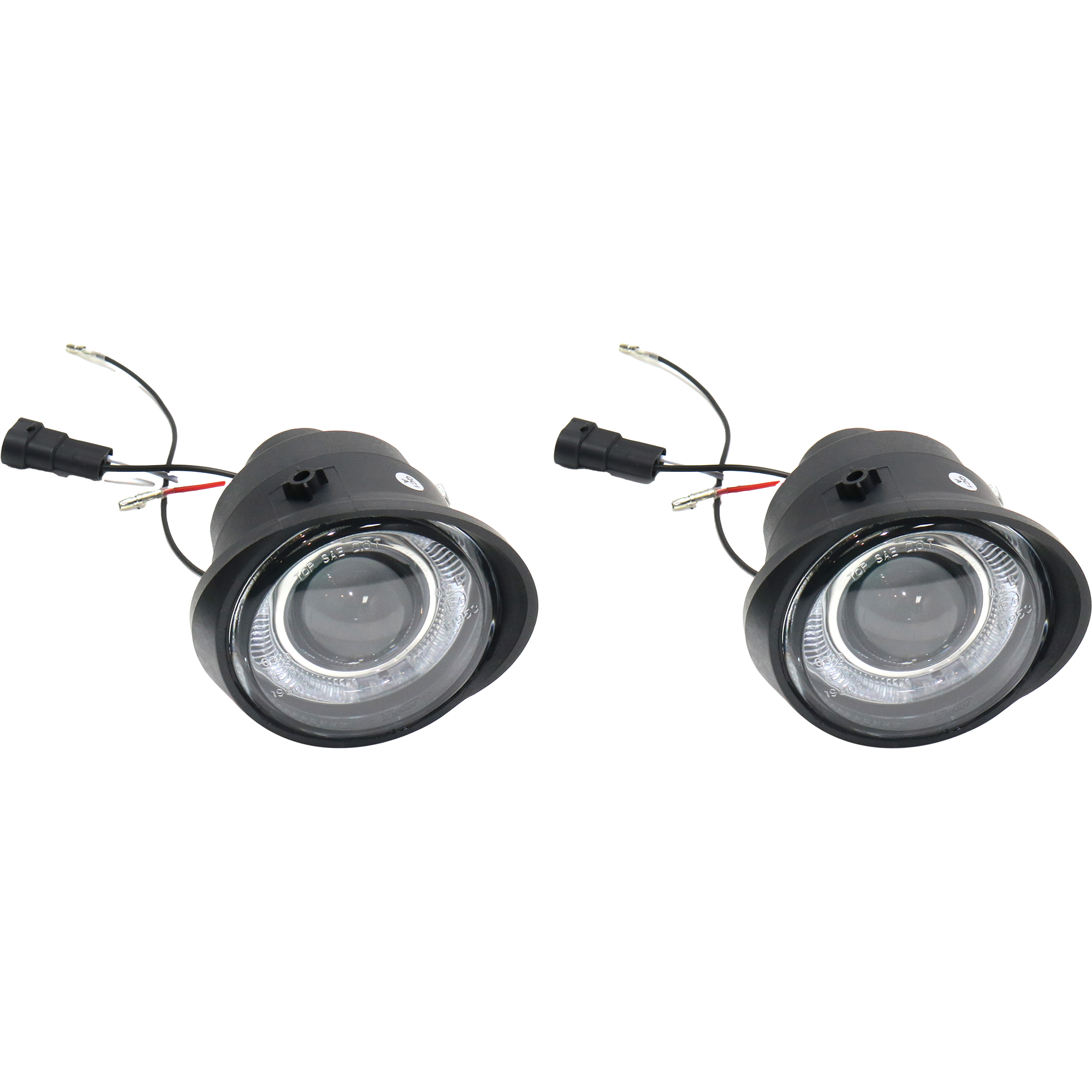 AM FX35 FX45-03-05 ALTIMA 02-04 MURANO 03-04 FRONT FOG LAMP RH and LH Assembly Halo Projector Type Clear Lens SKU STYNS0205FL1 OEM Performance