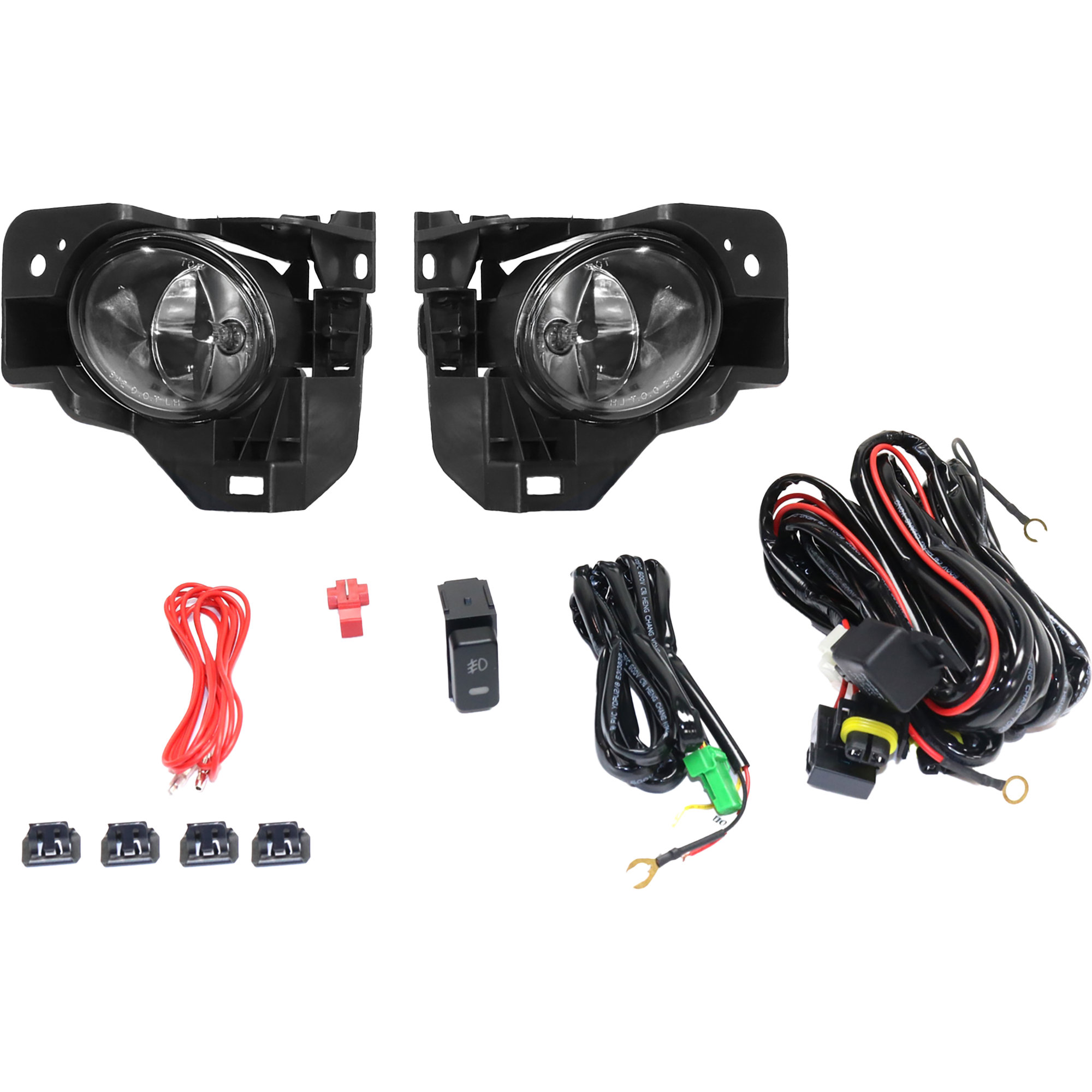 AM MAXIMA 09-14 FRONT FOG LAMP RH and LH Assembly Halogen Clear Lens SKU STYNS0914FL1 OEM Performance