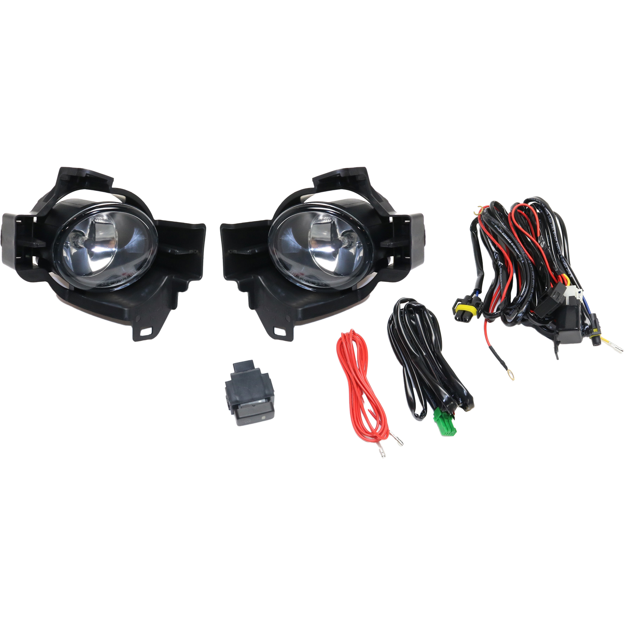 AM ALTIMA 10-12 FRONT FOG LAMP RH AND LH Assembly Halogen Clear Lens Exc. Hybrid Model SKU STYNS1012FL1 OEM Performance