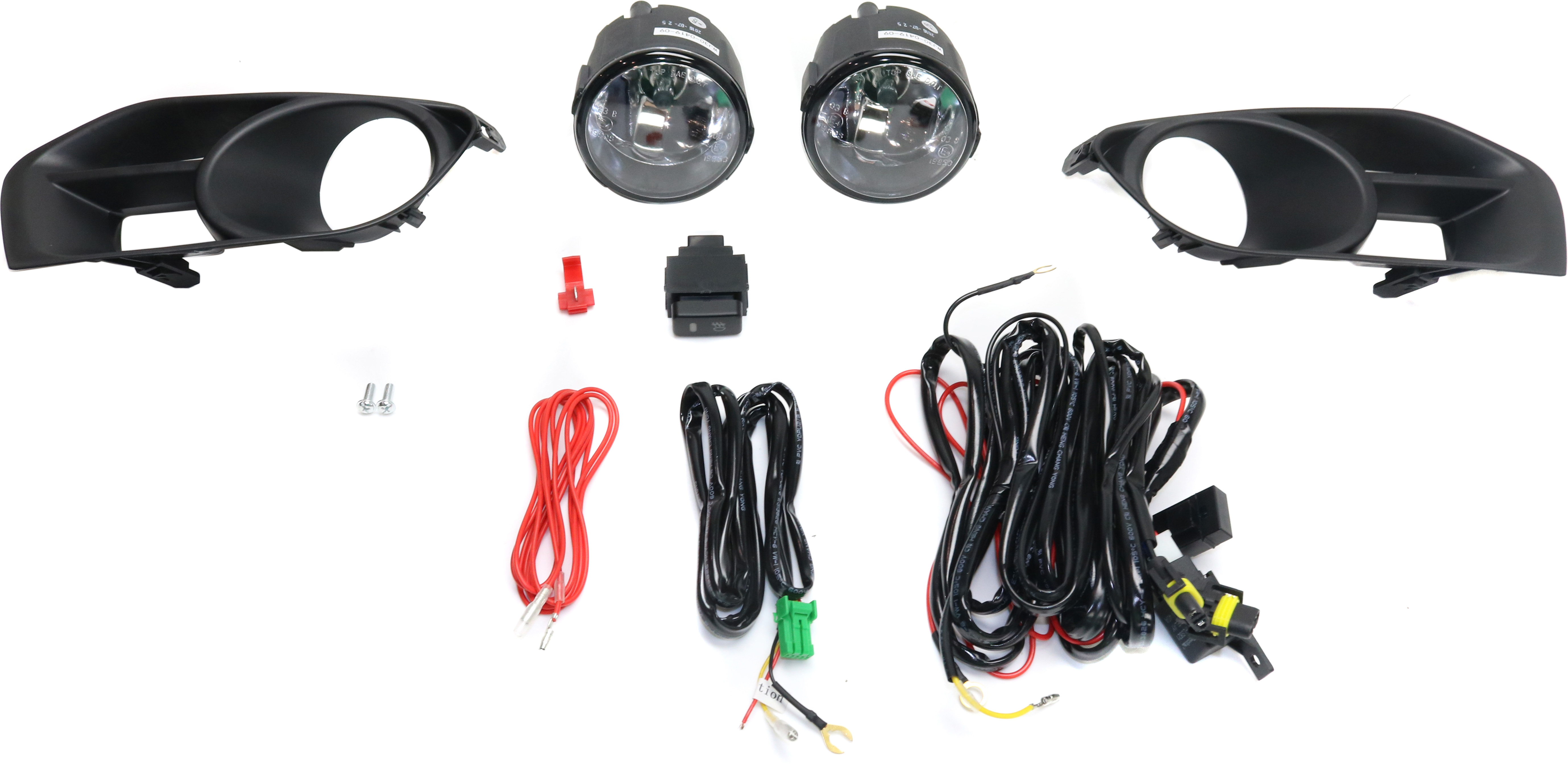 AM MURANO 11-14 FRONT FOG LAMP RH and LH Assembly Halogen Clear Lens SKU STYNS1114FL1 OEM Performance