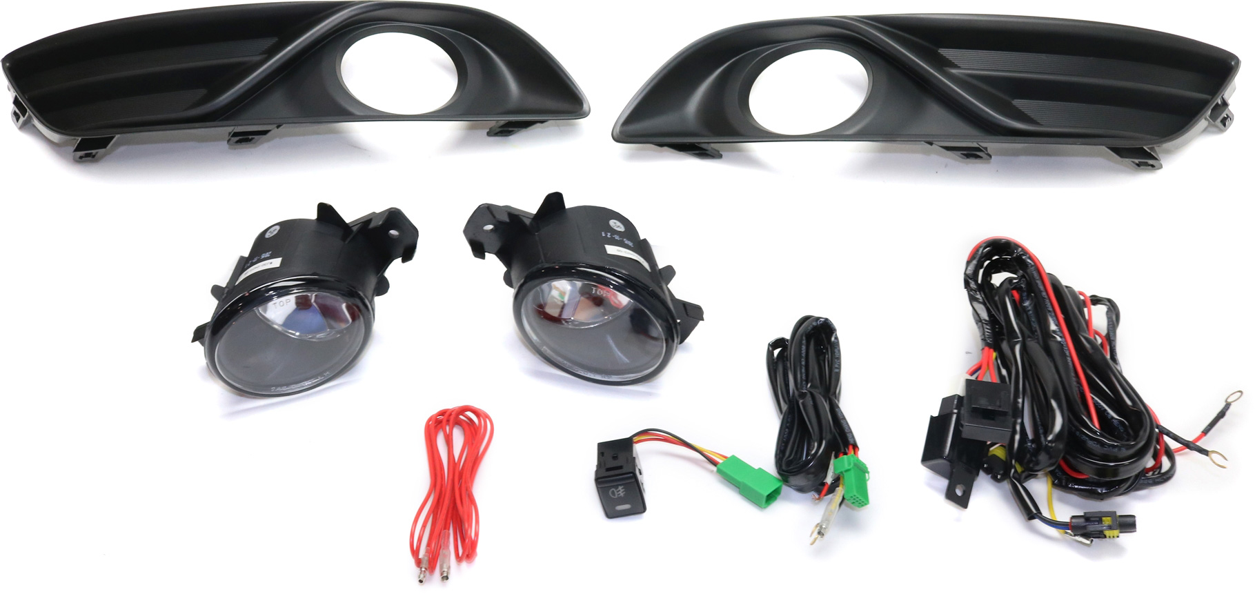 AM SENTRA 13-17 FRONT FOG LAMP RH AND LH Assembly Halogen Clear Lens SKU STYNS1314FL2 OEM Performance