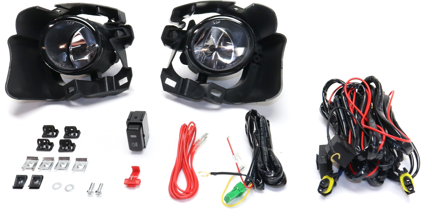 AM VERSA NOTE 14-16 FRONT FOG LAMP RH AND LH Assembly Halogen Clear Lens SKU STYNS1416FL1 OEM Performance